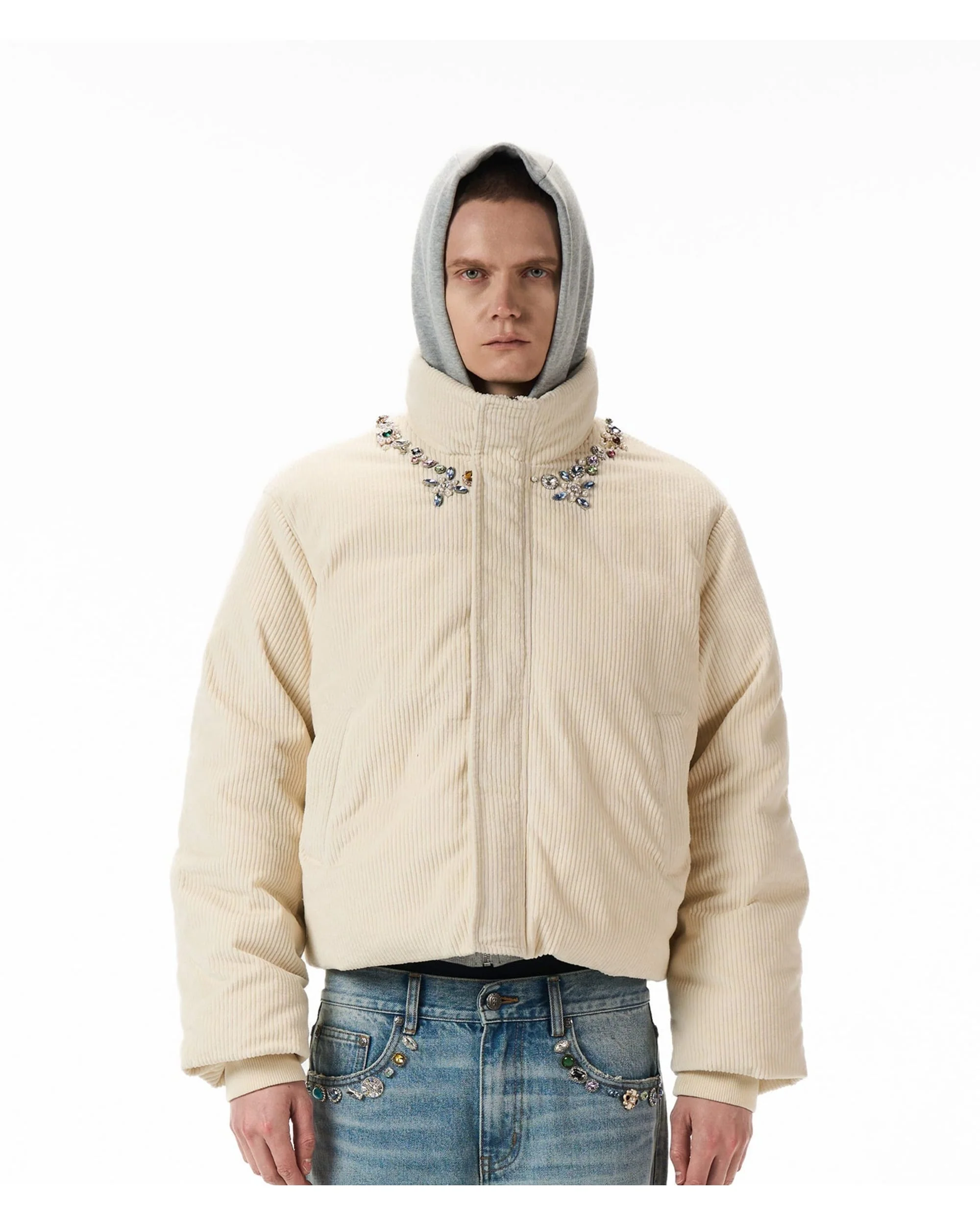 Future Relic Gemstone Corduroy Puffer - Image 2