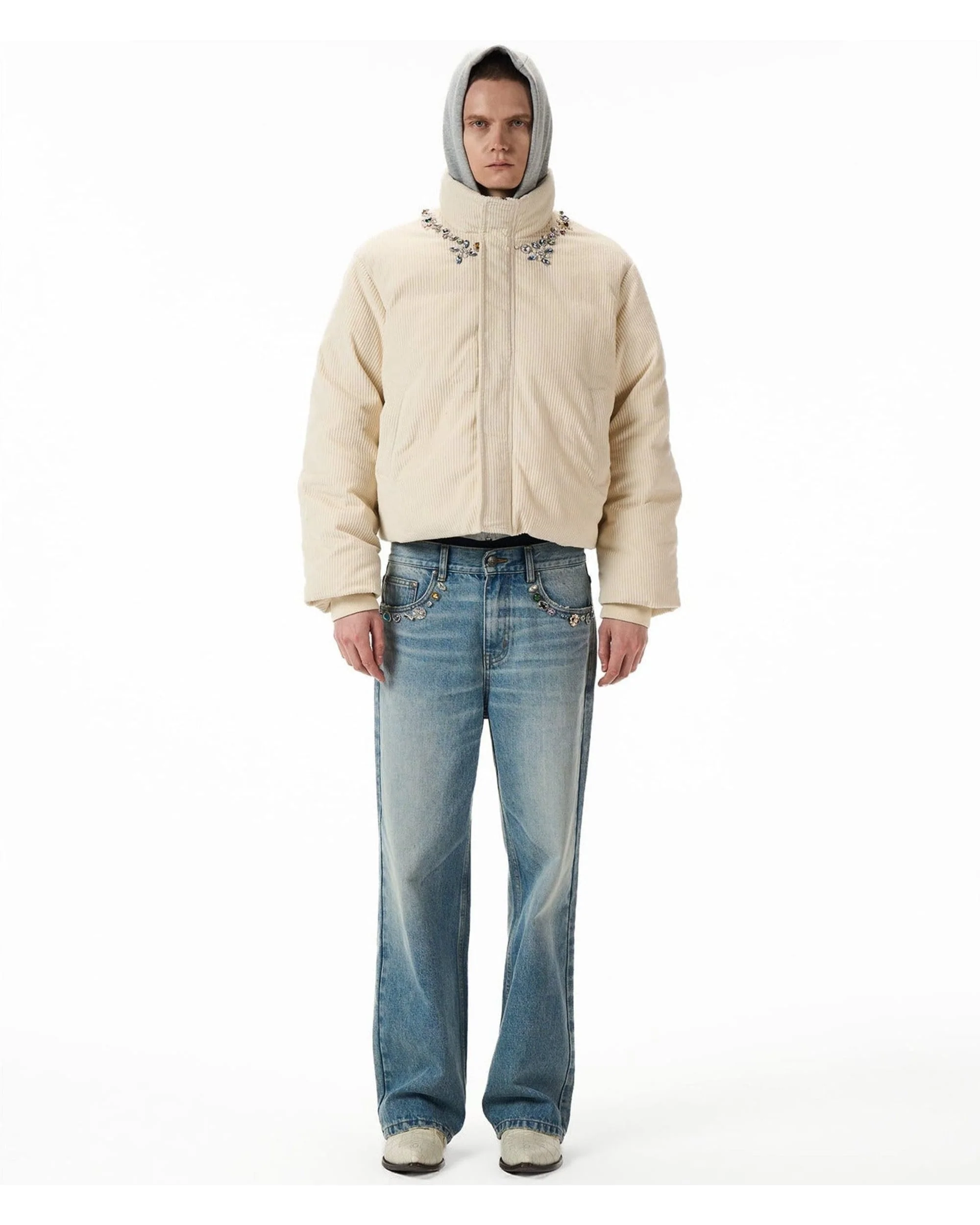 Future Relic Gemstone Corduroy Puffer - Image 3