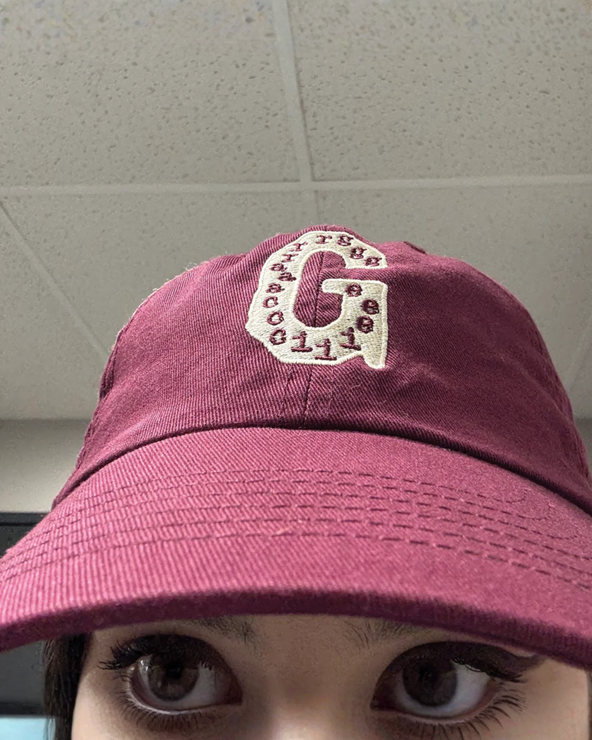 G Abrams Maroon Adjustable Hat - Image 4
