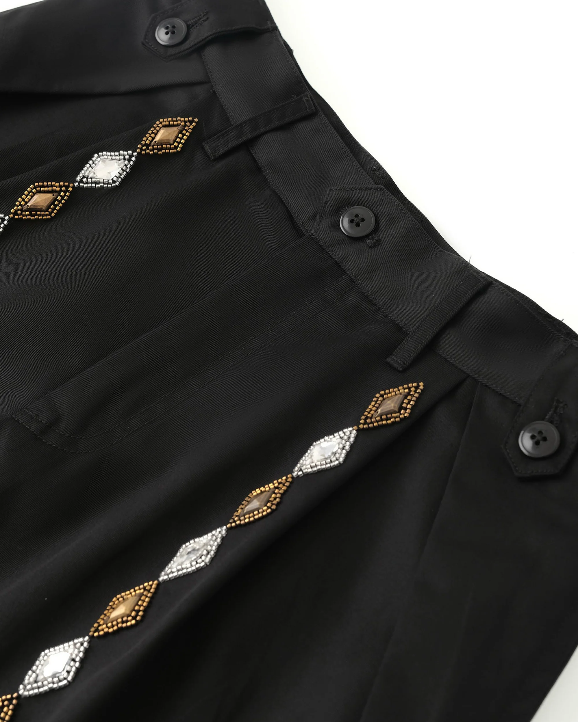 Gemstone Bermuda Shorts in Black - Image 3