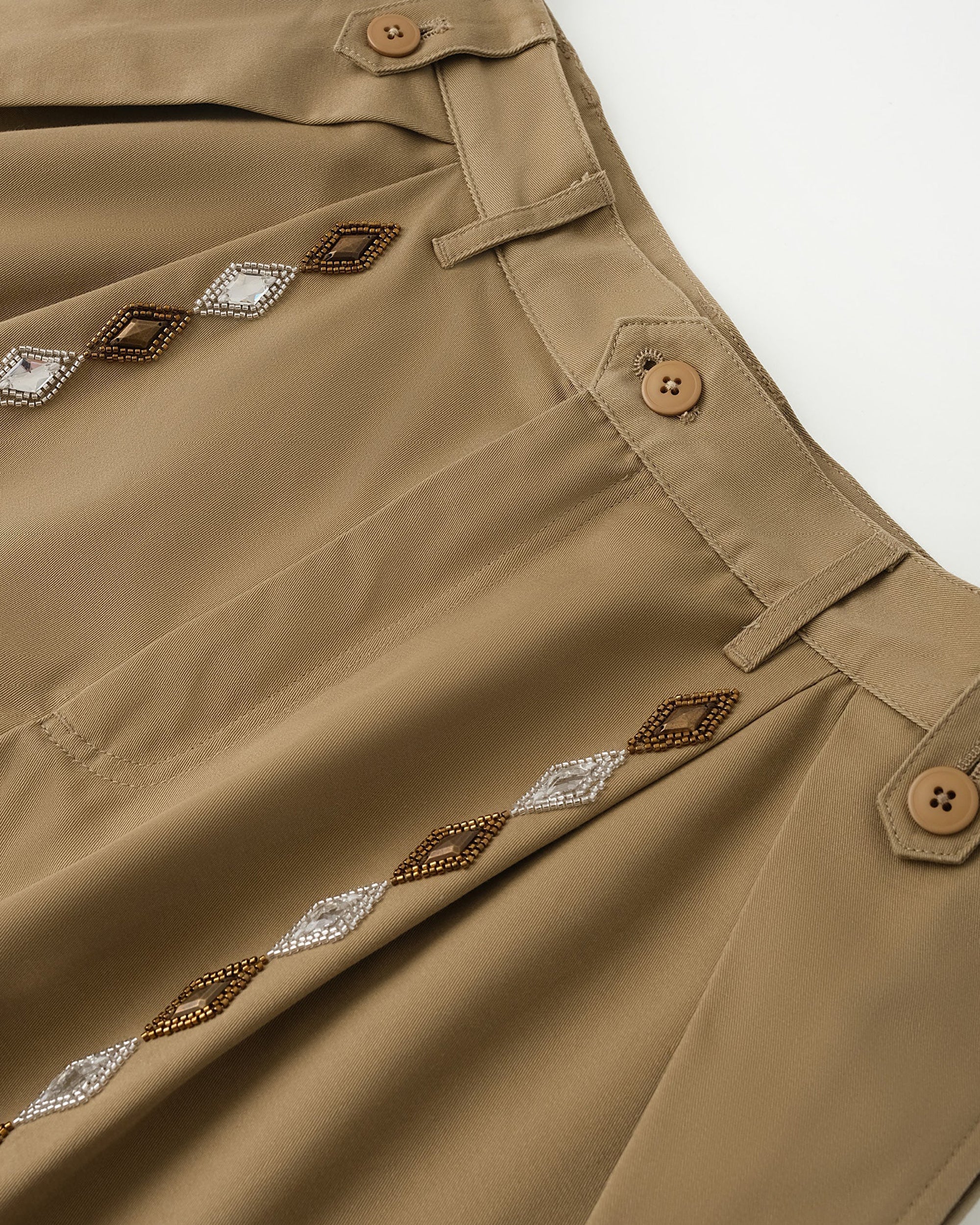 Gemstone Bermuda Shorts in Brown - Image 3
