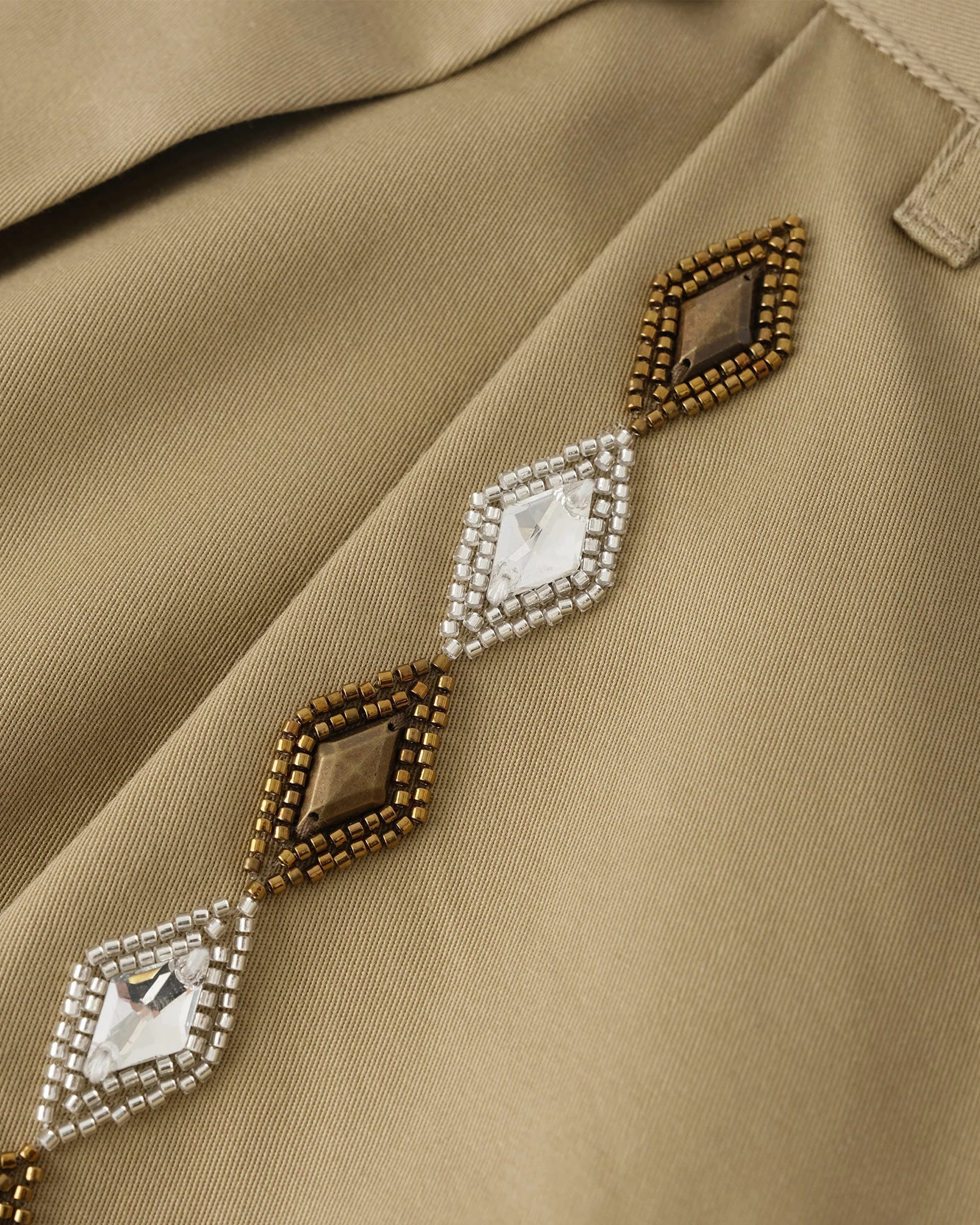Gemstone Bermuda Shorts in Brown - Image 4