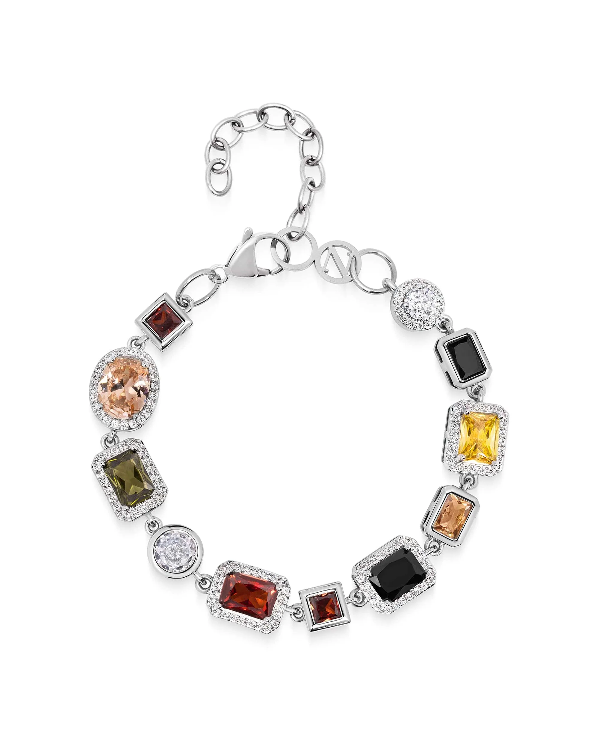 Gemstone Bracelet in Silver