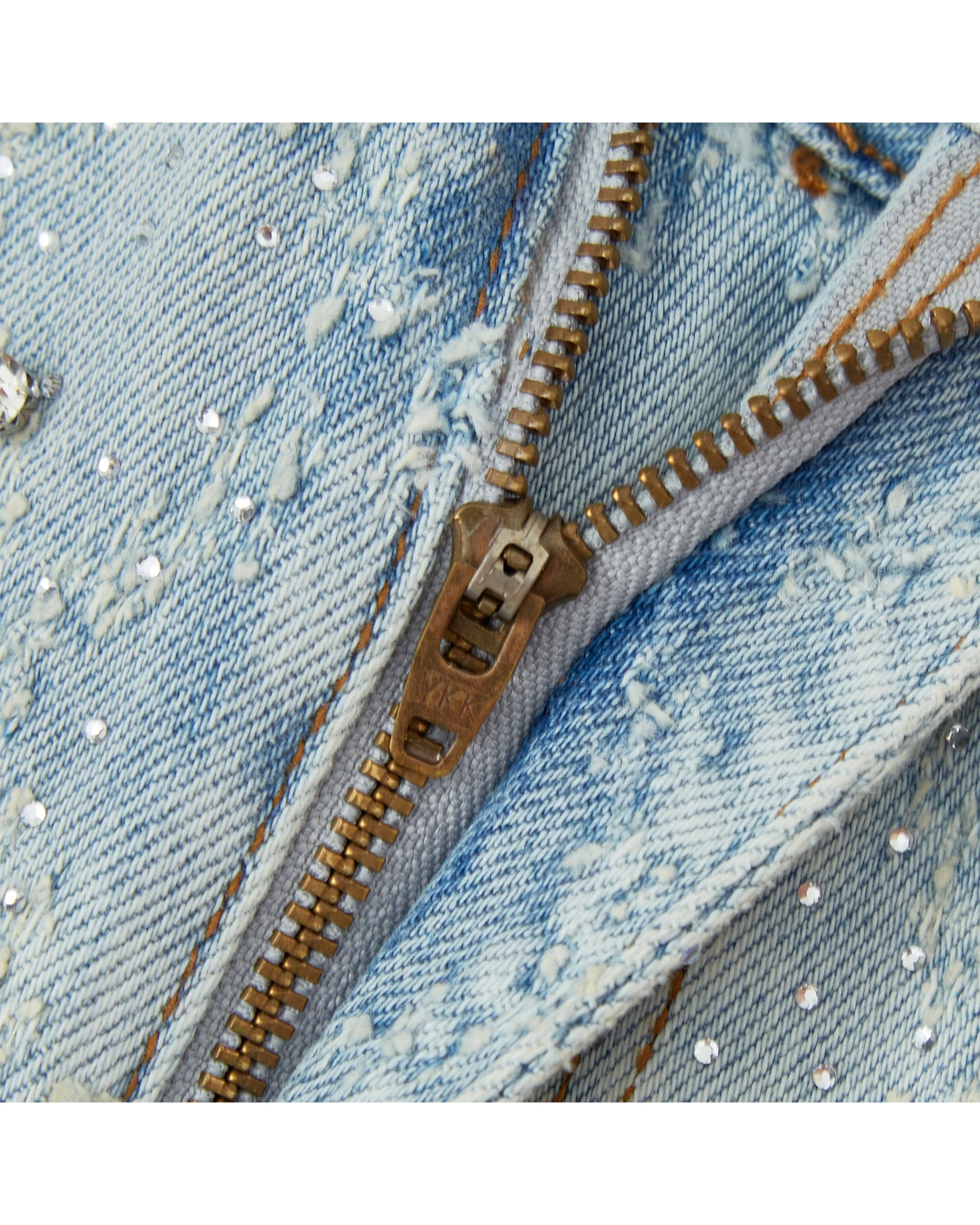 Gemstone Denim Jorts - Washed Blue - Image 10