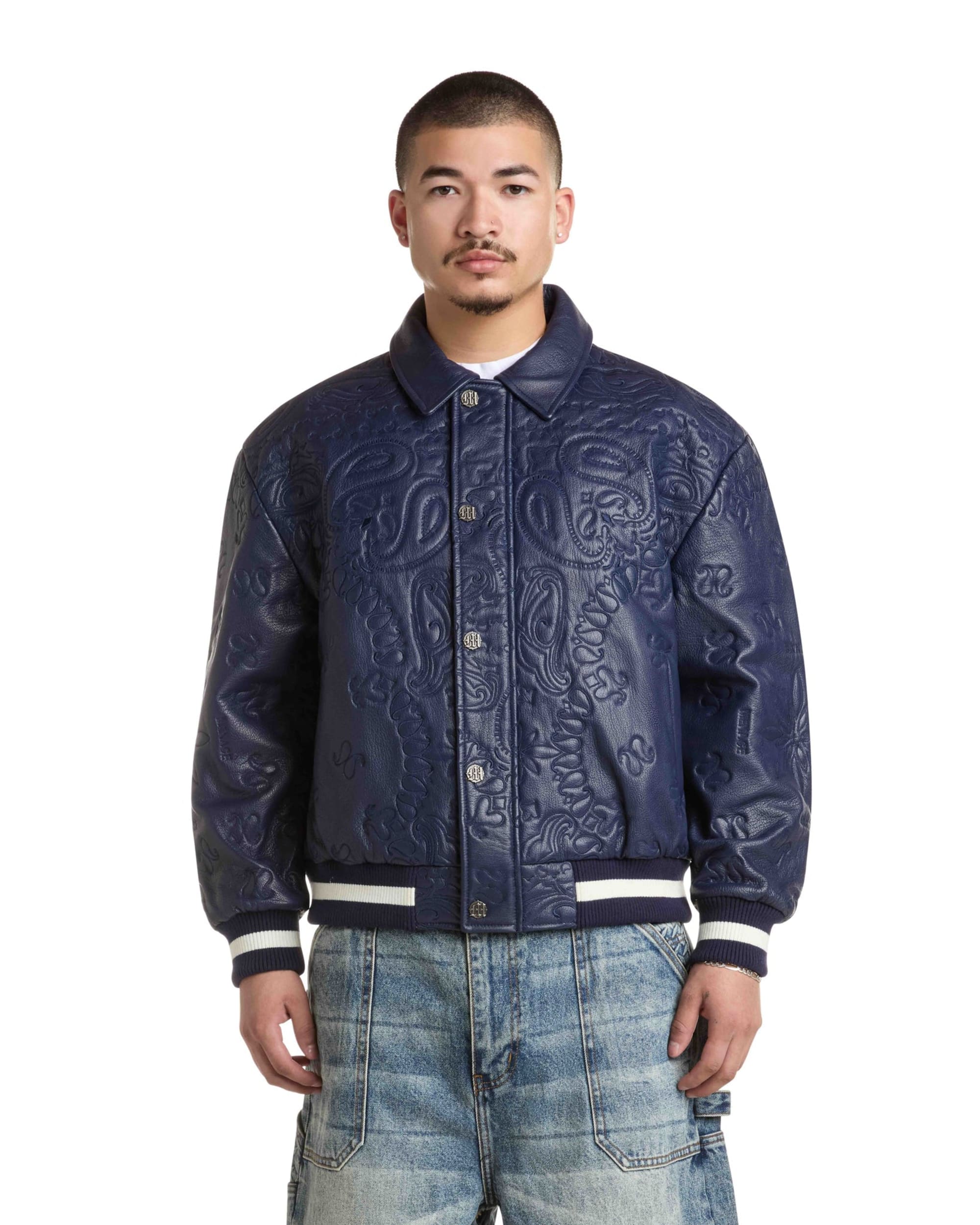 GENUINE LAMBSKIN LEATHER PAISLEY JACKET - Image 3