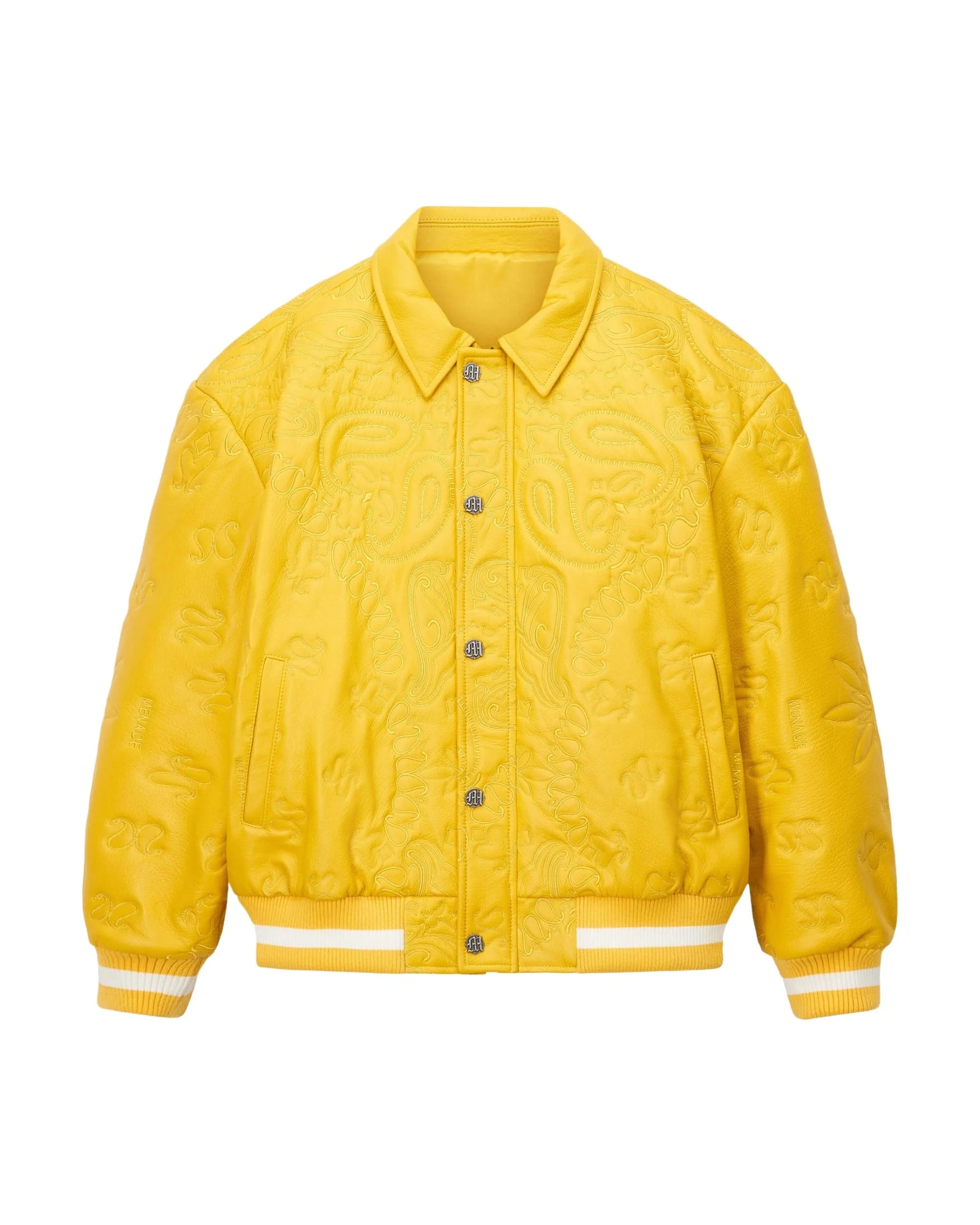 GENUINE LAMBSKIN LEATHER PAISLEY JACKET