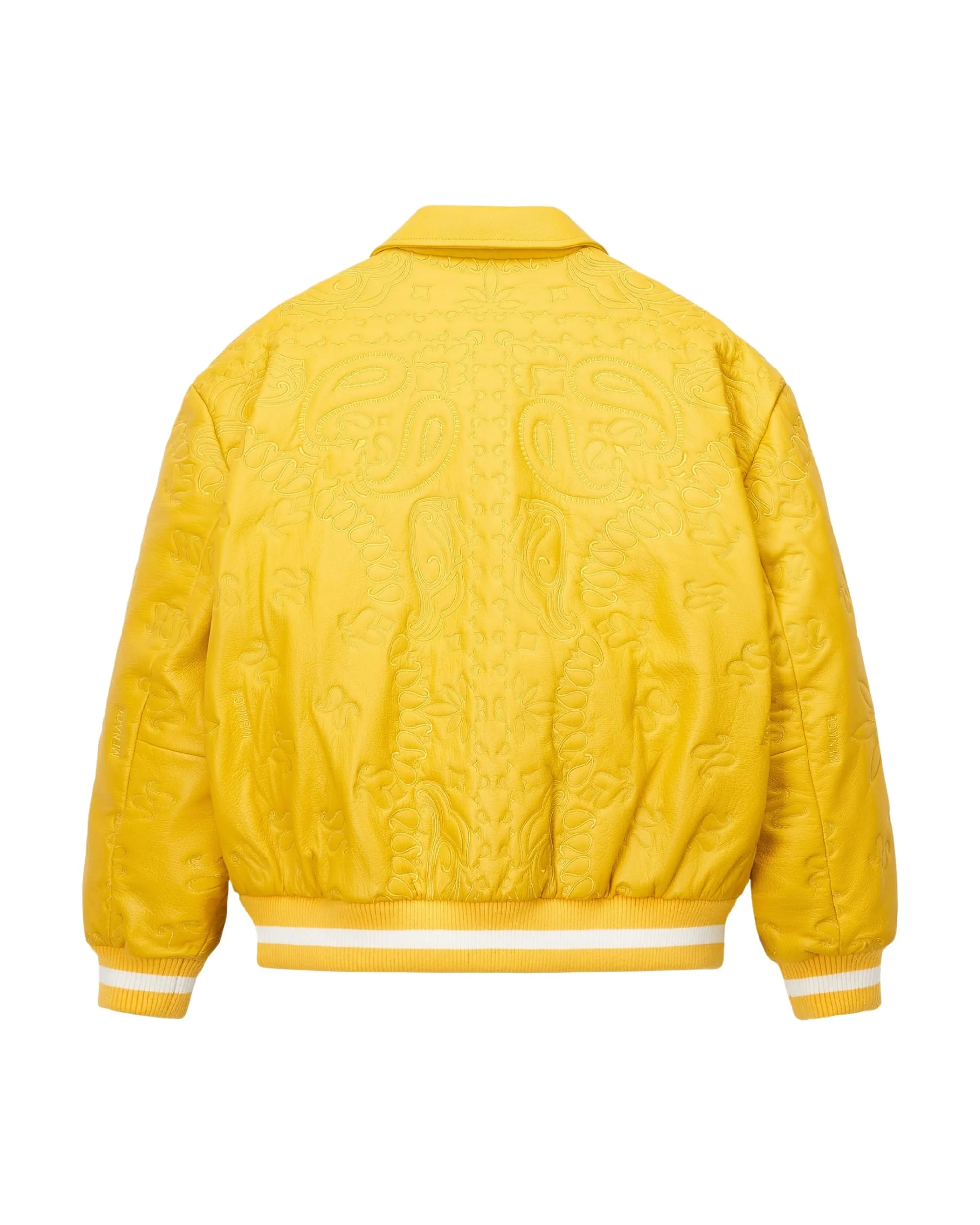 GENUINE LAMBSKIN LEATHER PAISLEY JACKET - Image 2