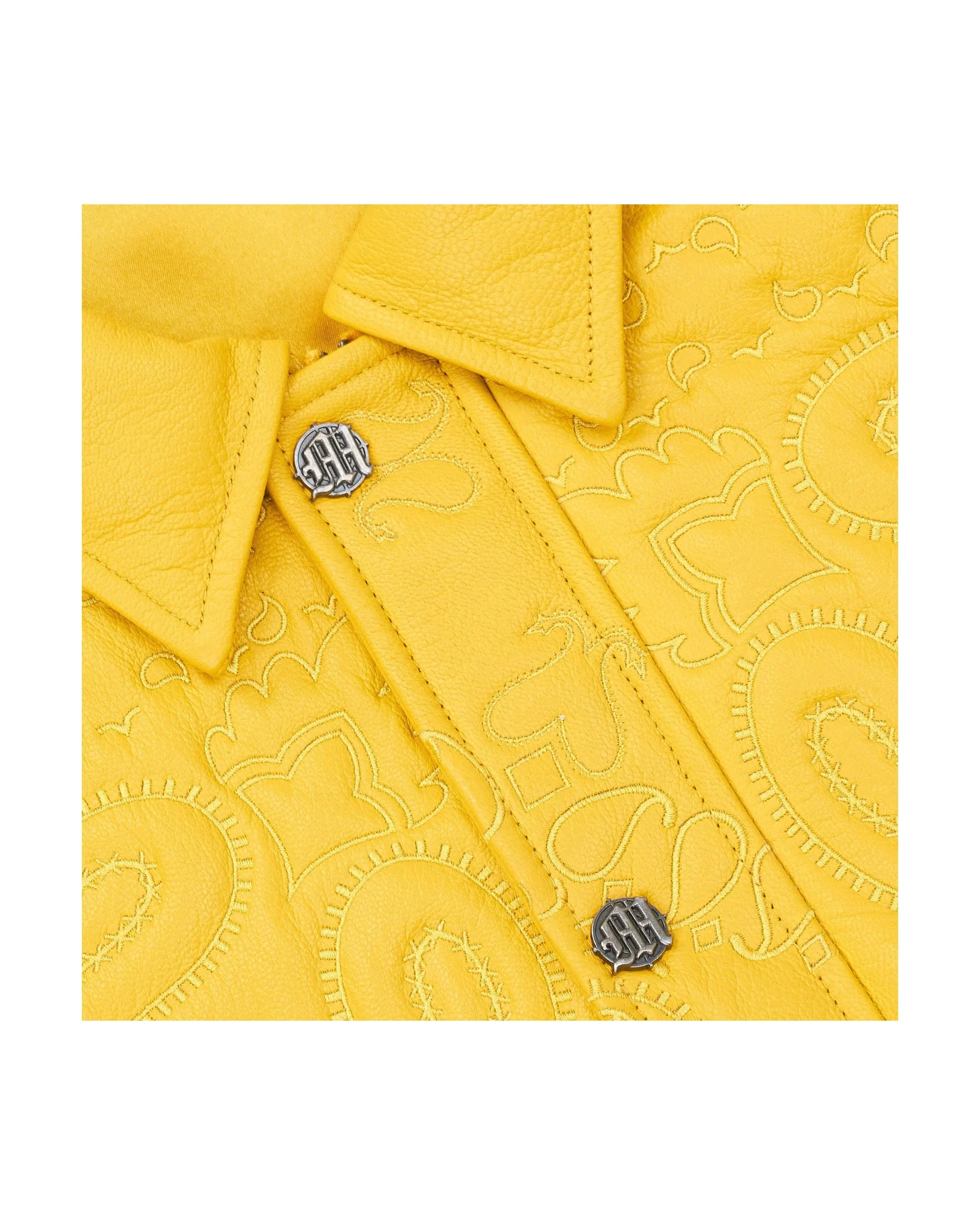GENUINE LAMBSKIN LEATHER PAISLEY JACKET - Image 3