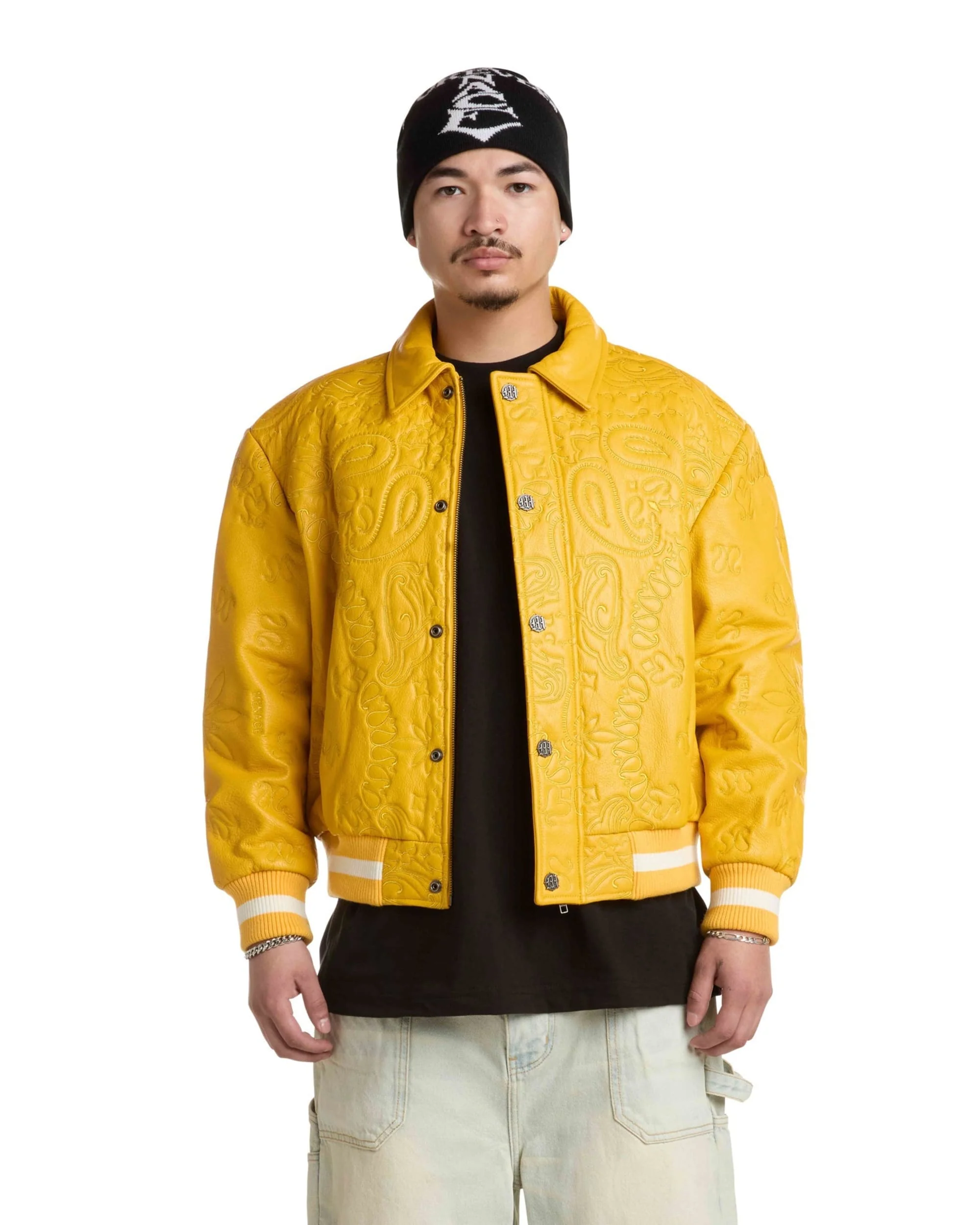 GENUINE LAMBSKIN LEATHER PAISLEY JACKET - Image 5