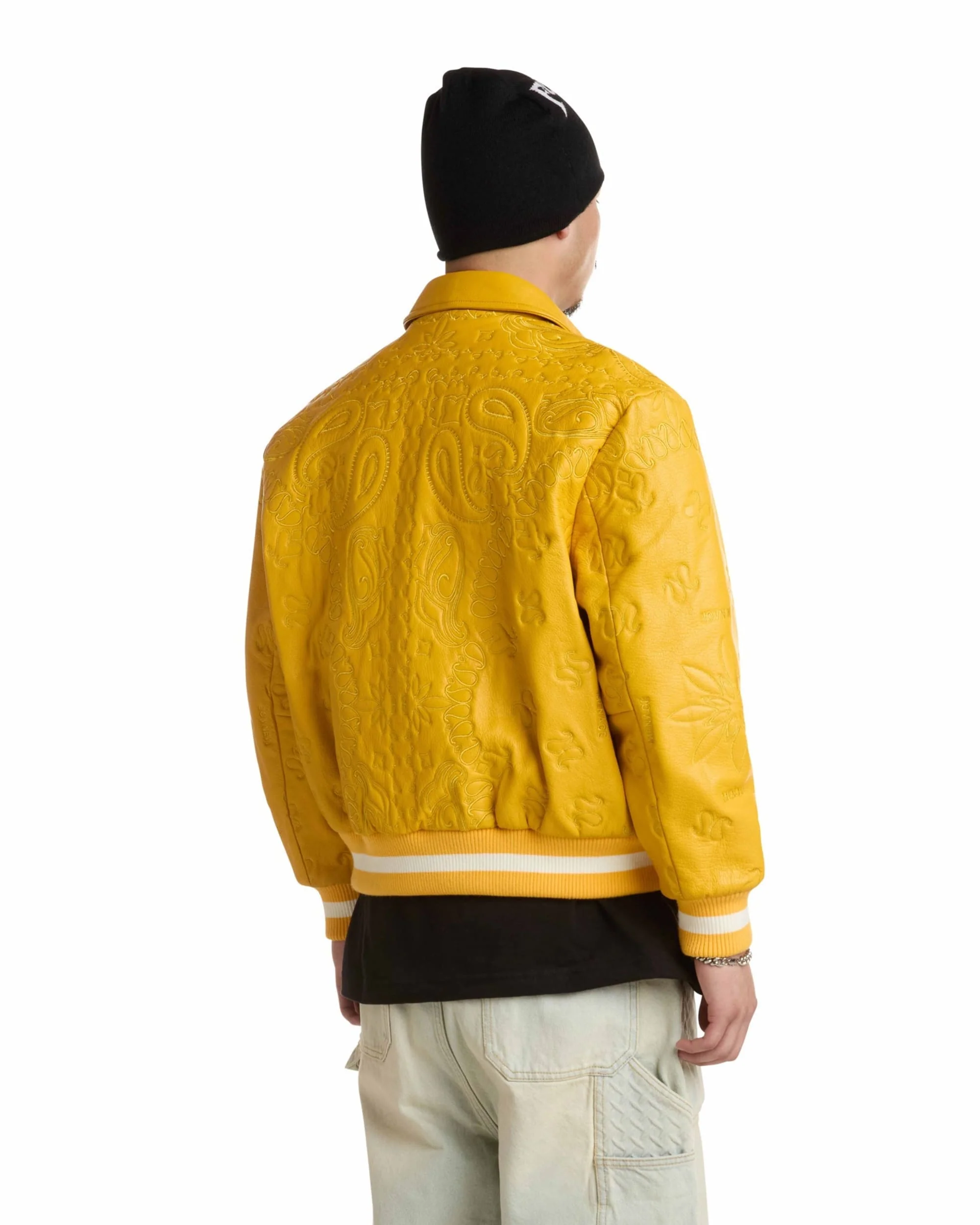 GENUINE LAMBSKIN LEATHER PAISLEY JACKET - Image 7