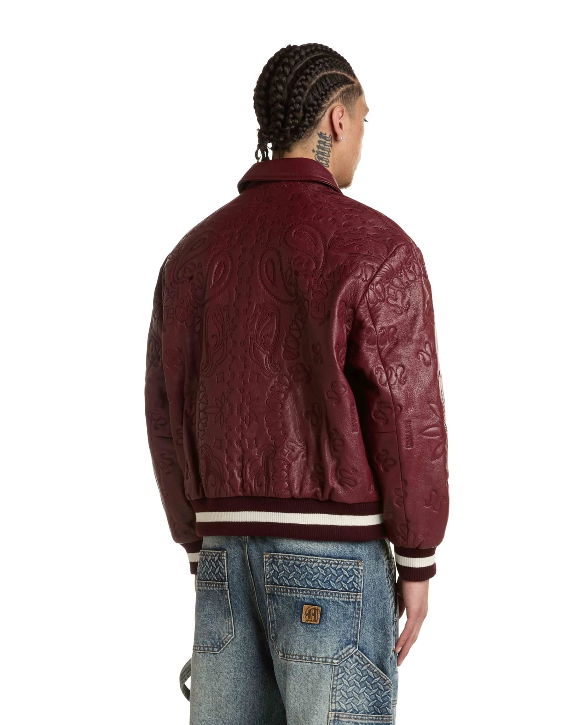 GENUINE LAMBSKIN LEATHER PAISLEY JACKET - Image 5