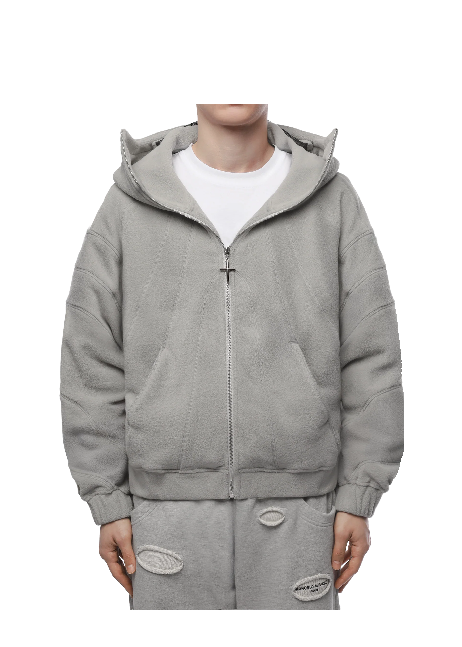 GHOST FLEECE in GREY - Image 8