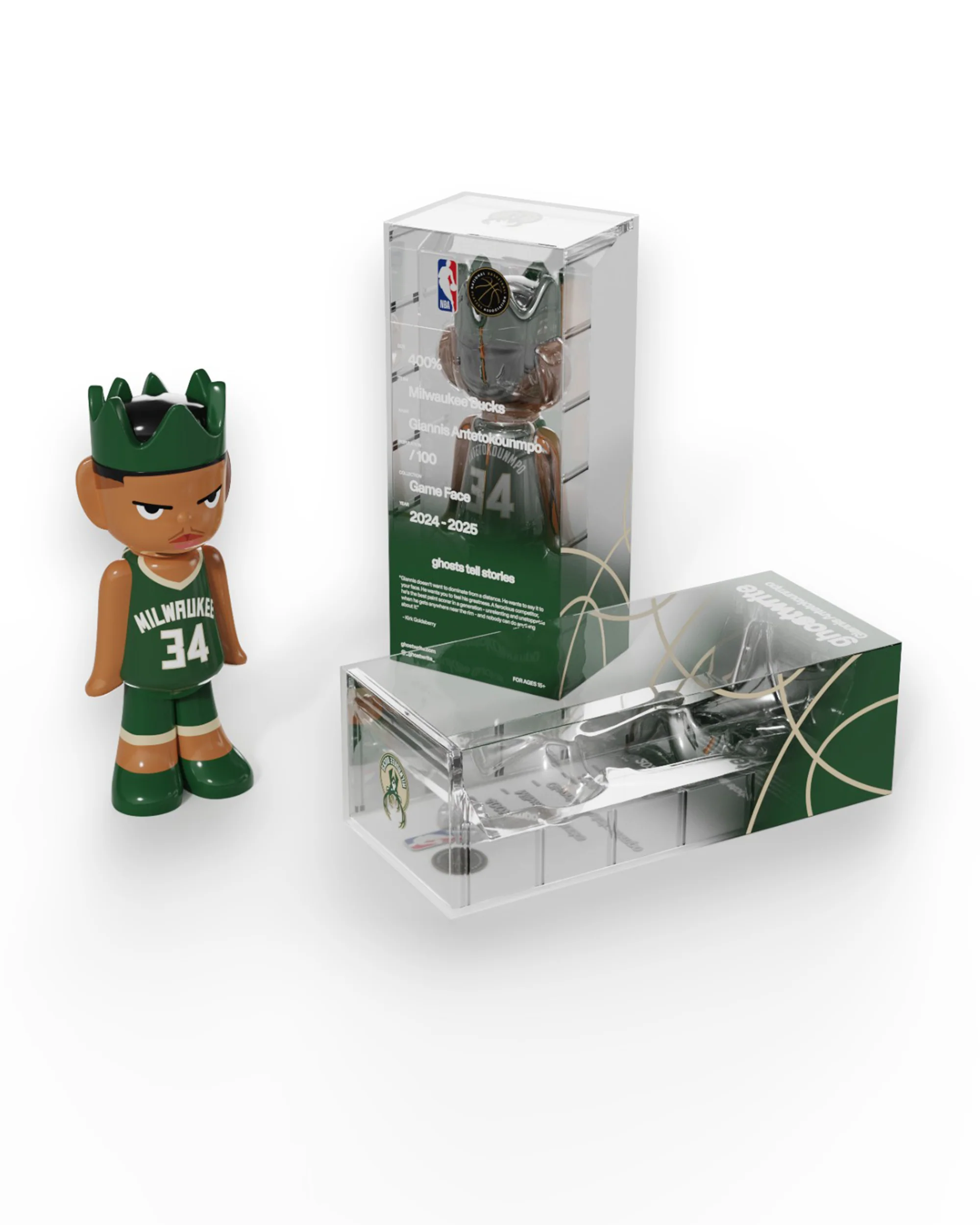 ghostwrite x NBA "Game Face" Giannis Antetokounmpo 400% 2025 (Edition of 100) - Image 2