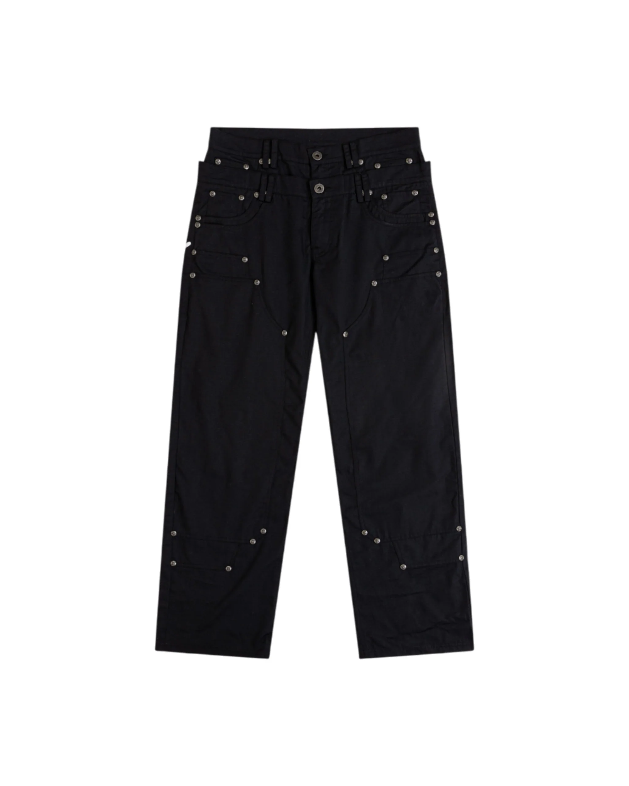 Gideon Double-Layered Workpants in Black