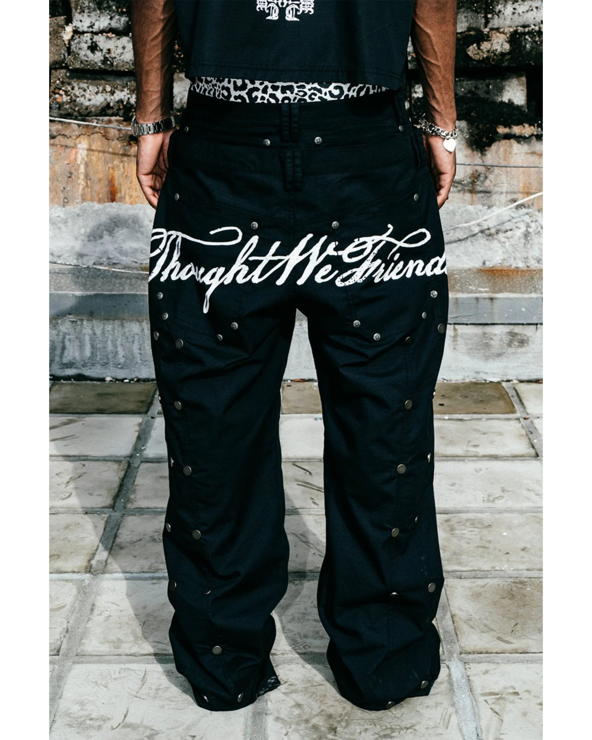 Gideon Double-Layered Workpants in Black - Image 5