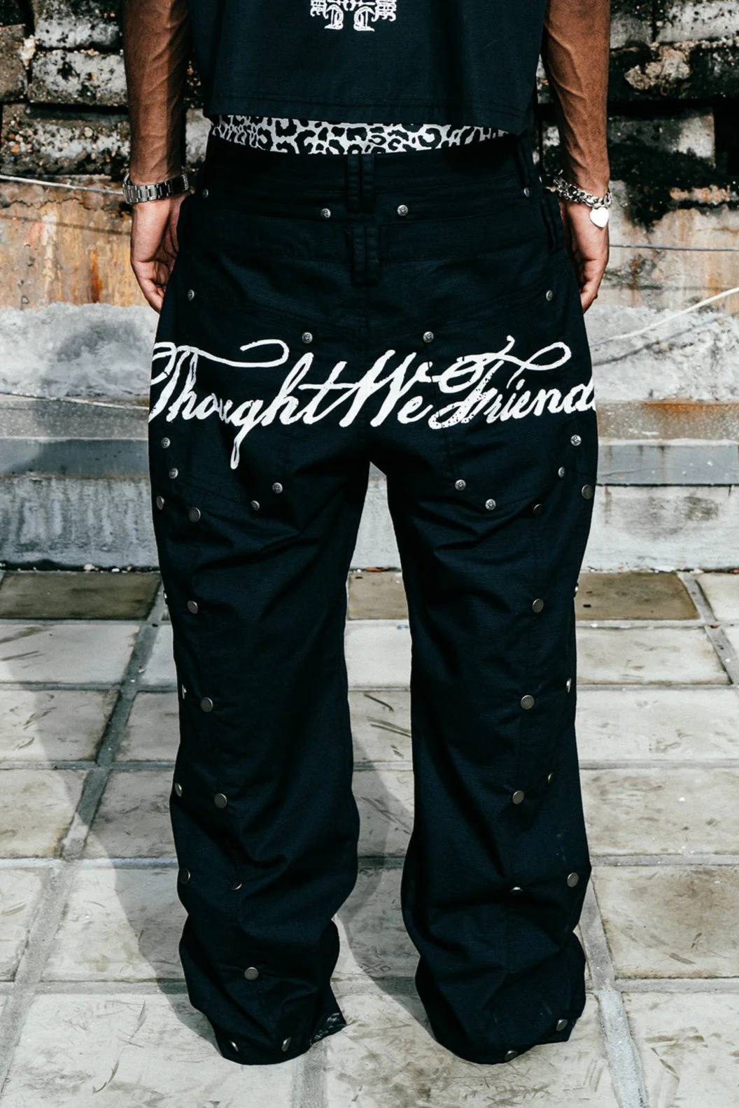 Gideon Double-Layered Workpants in Black - Image 7