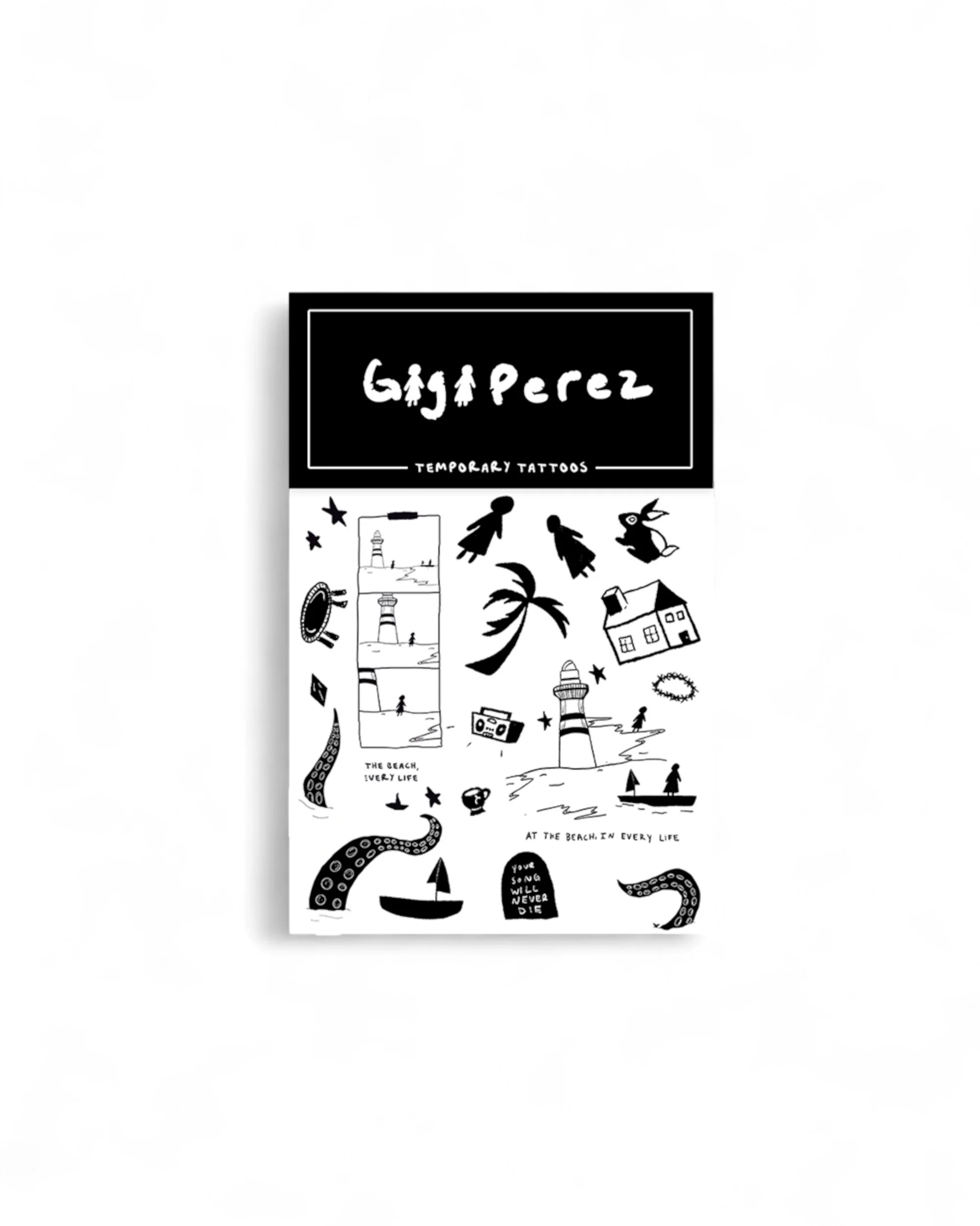Gigi Perez Temporary Tattoo Sheet