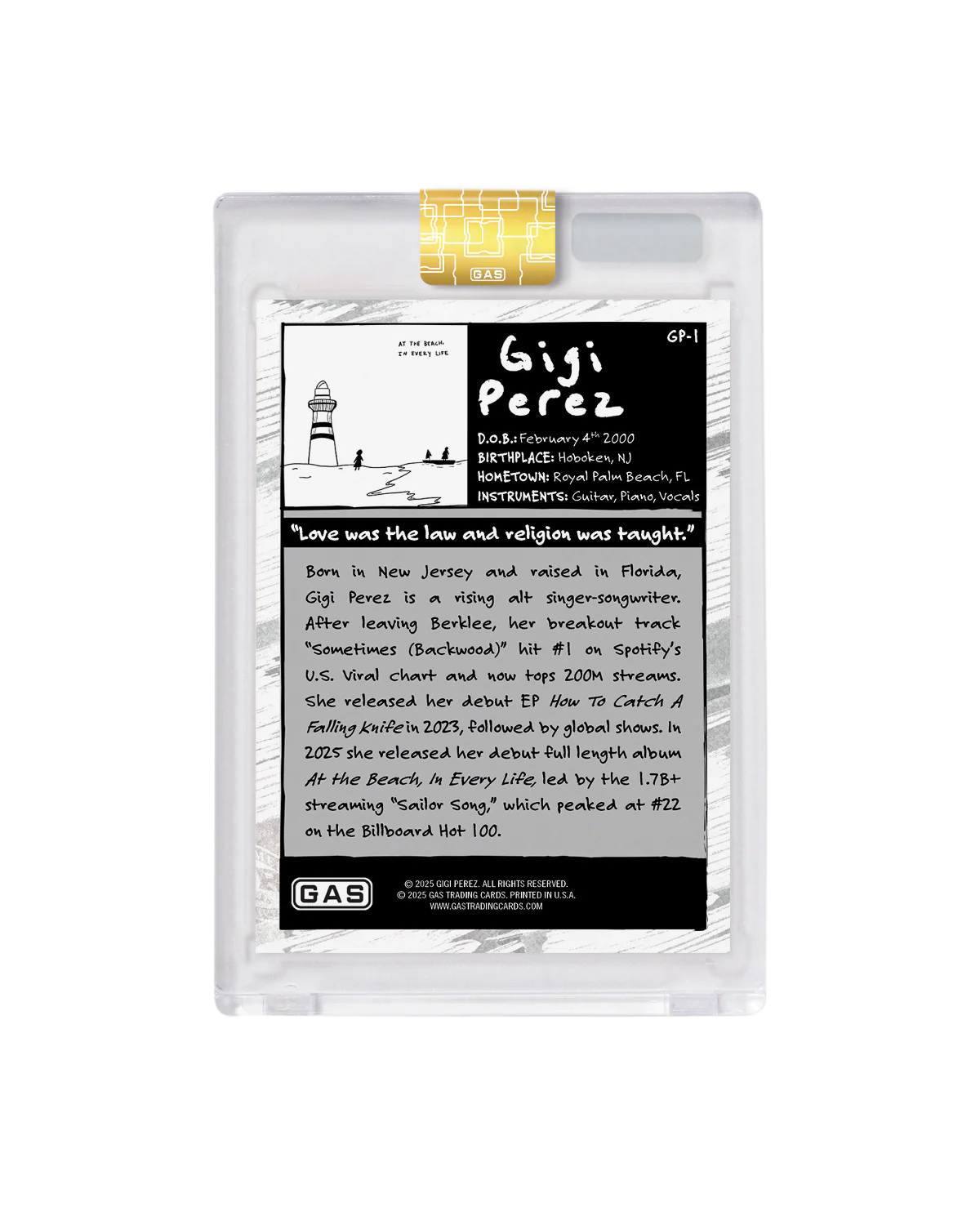 Gigi Perez x GAS Limited Edition Card - Image 4