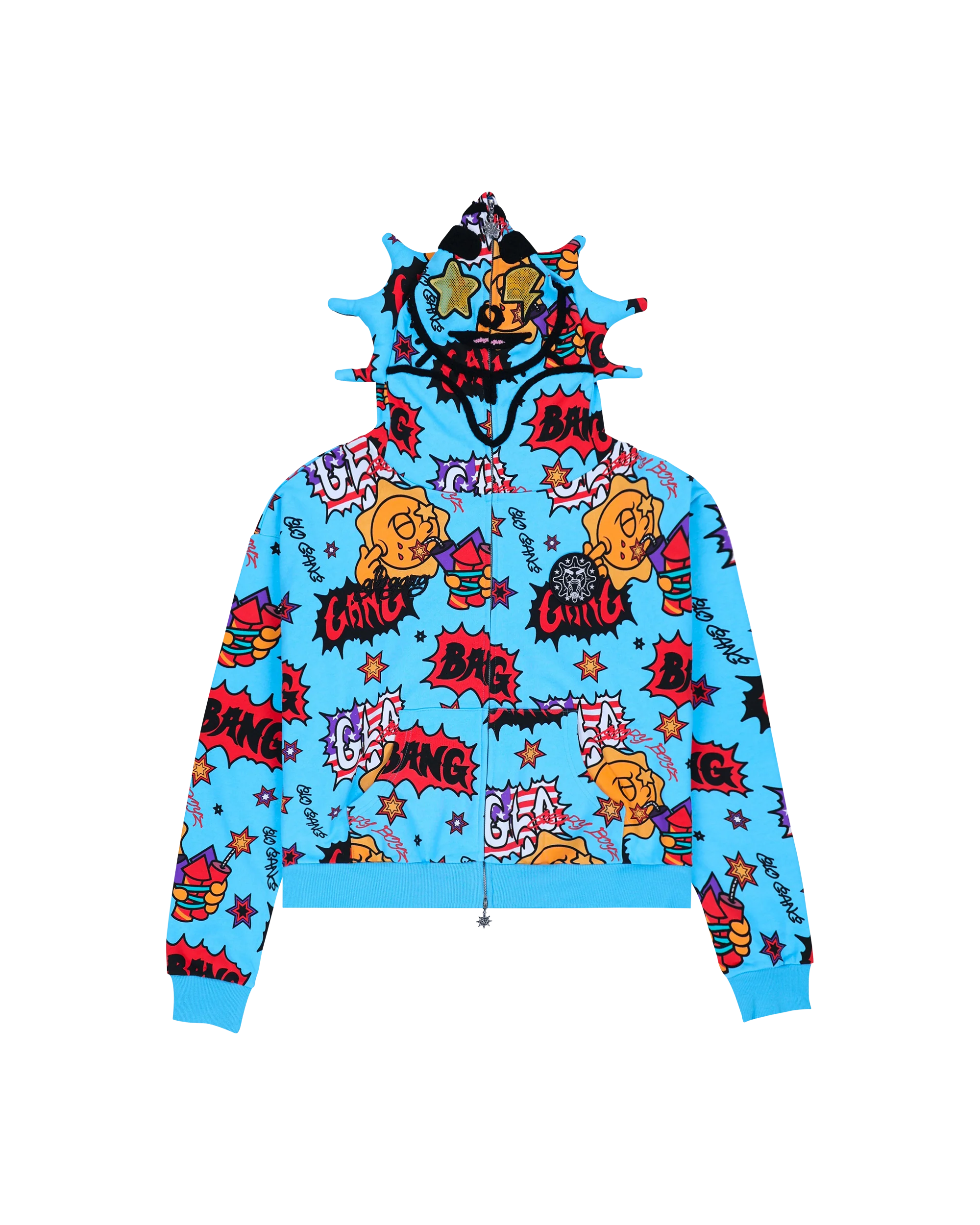 Glo Bang Full Zip Hoodie (Blue)