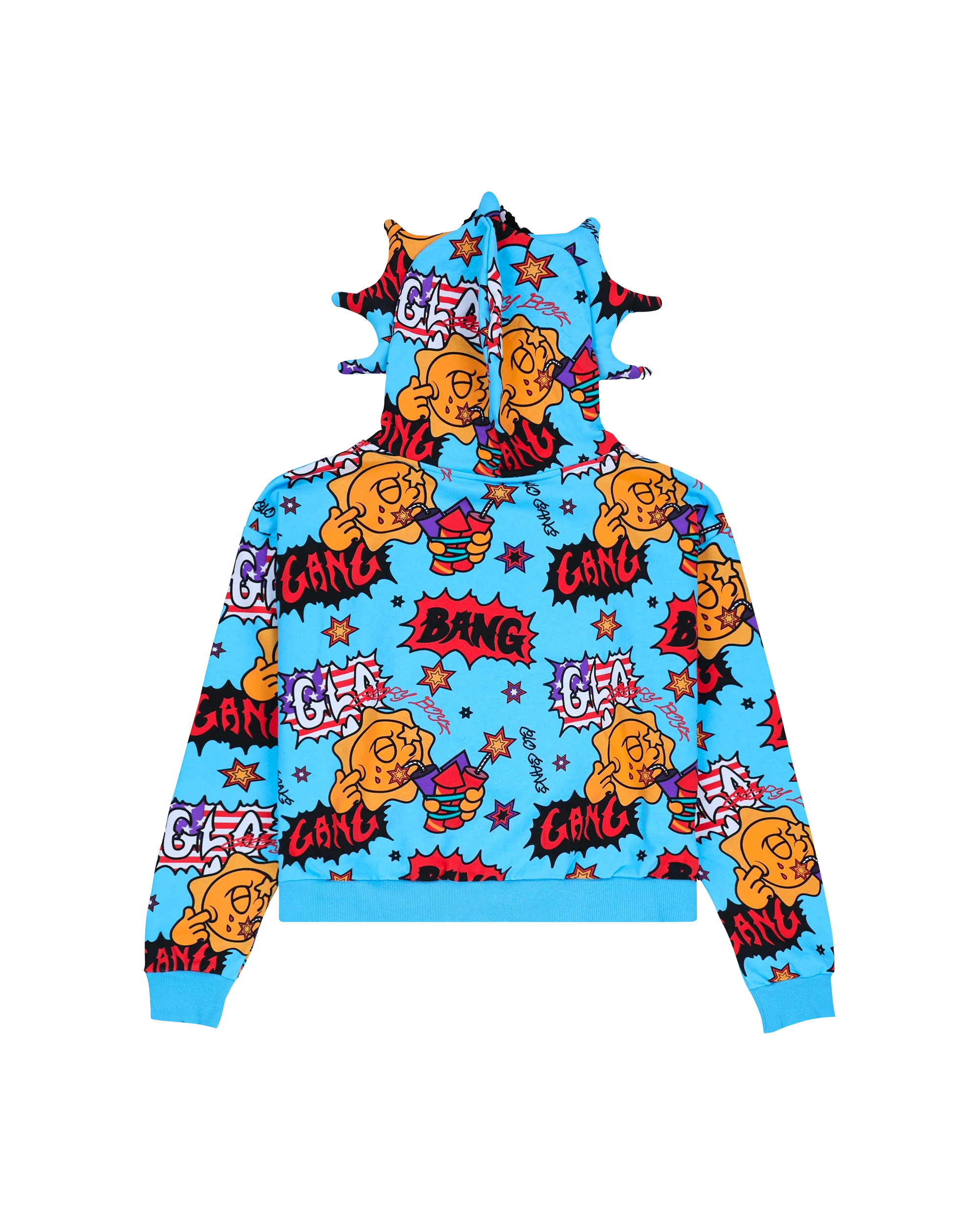 Glo Bang Full Zip Hoodie (Blue) - Image 2