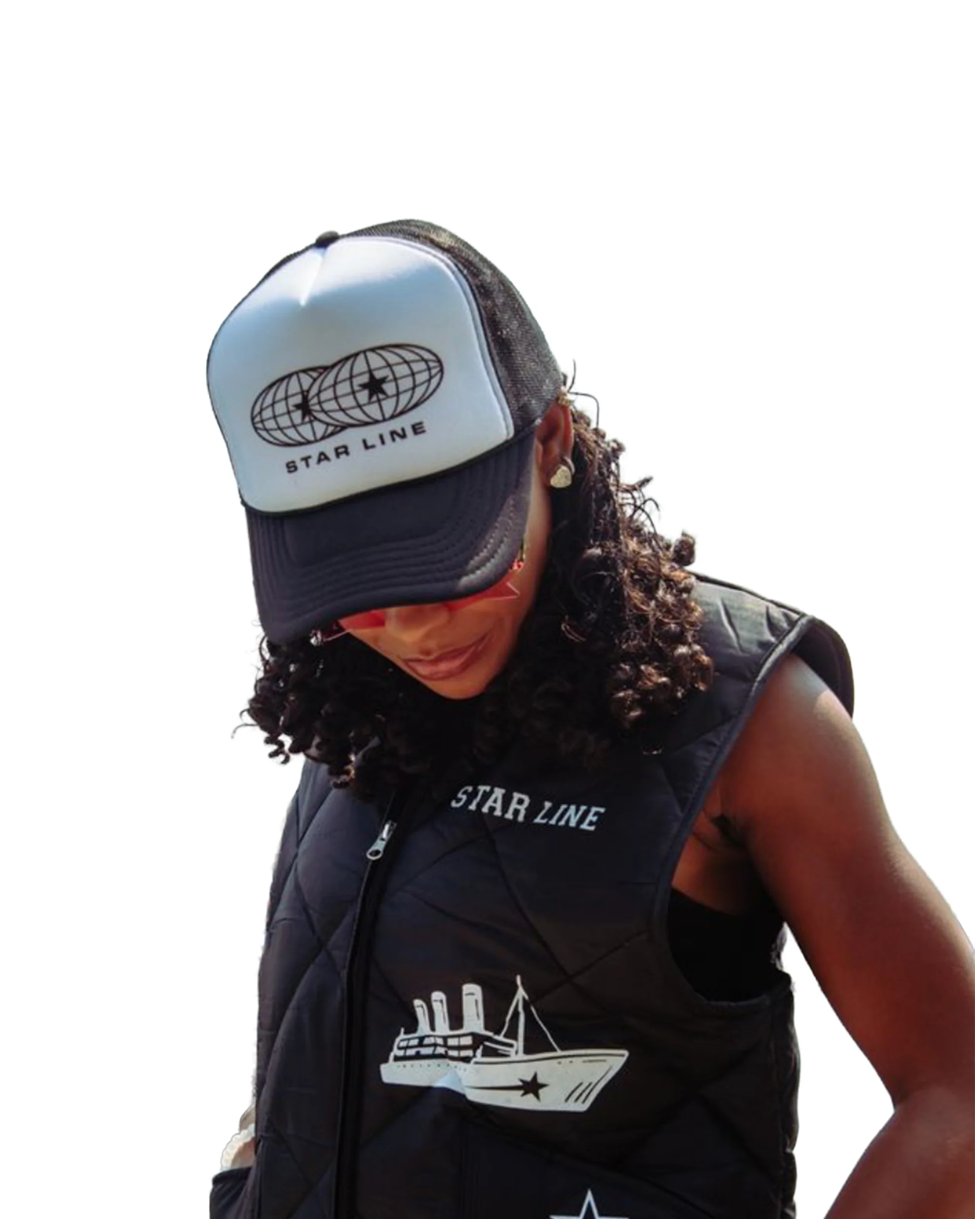 Global Stars Black Trucker Hat