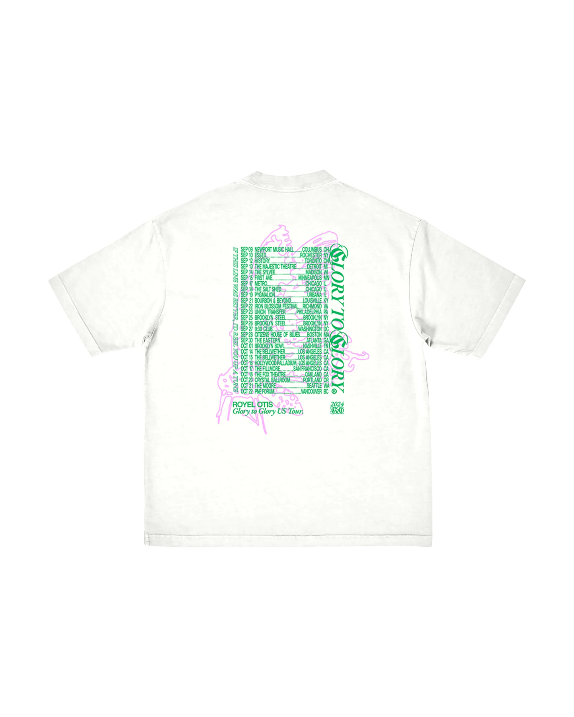 Glory to Glory US Tour Tee Cream - Image 2