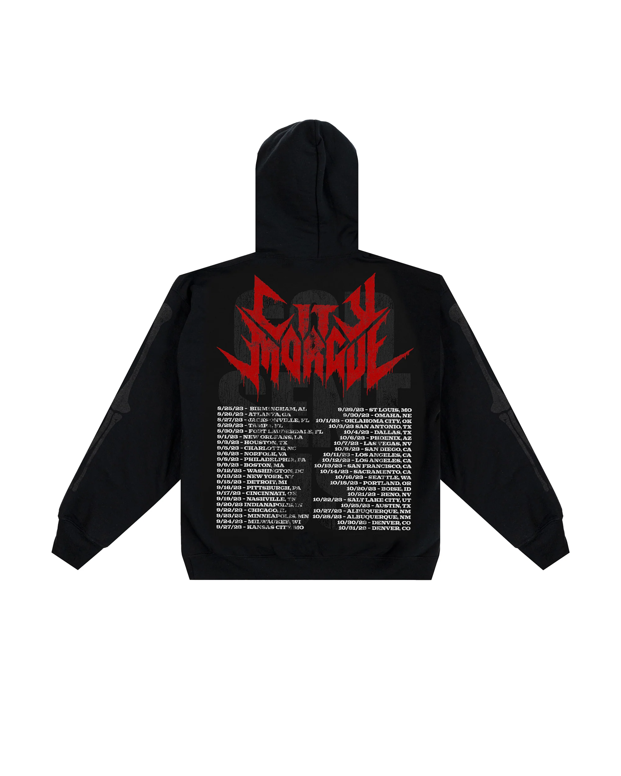 GLOW IN THE DARK VEST TOUR HOODIE - Image 2