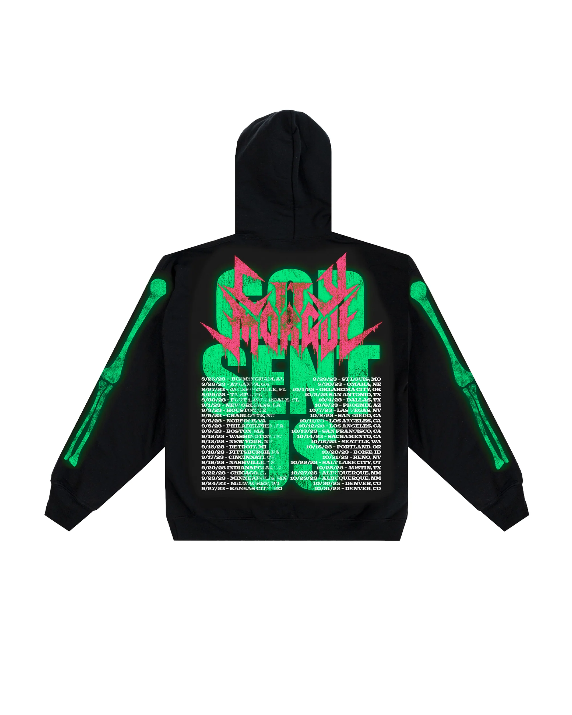 GLOW IN THE DARK VEST TOUR HOODIE - Image 4