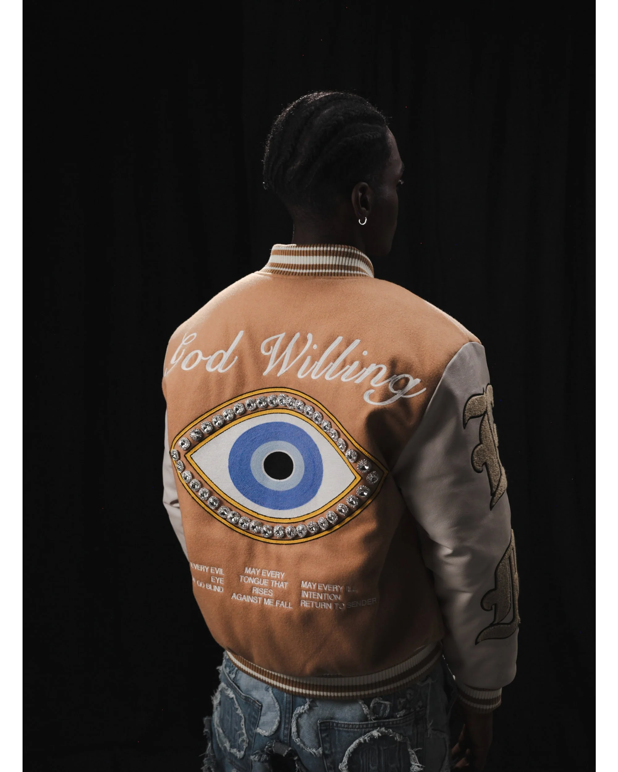 GOD WILLING VARSITY JACKET - Image 4