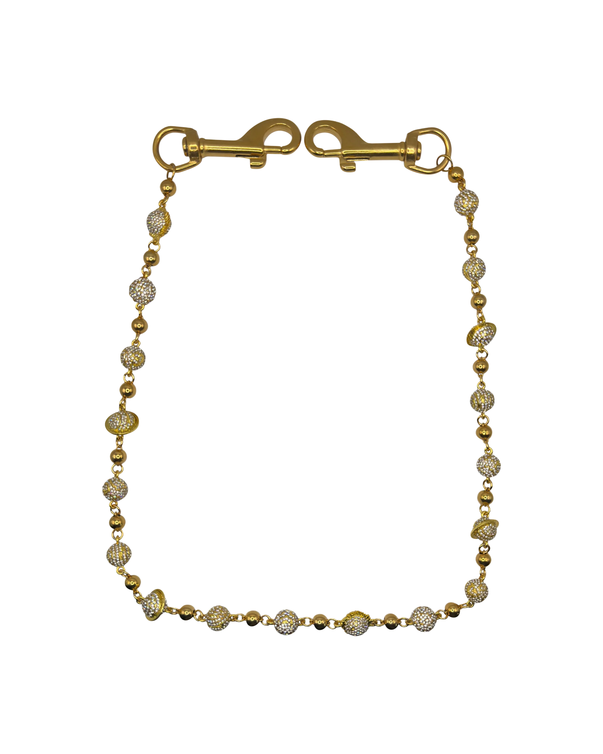 Gold Planet Wallet Chain - White - Image 3