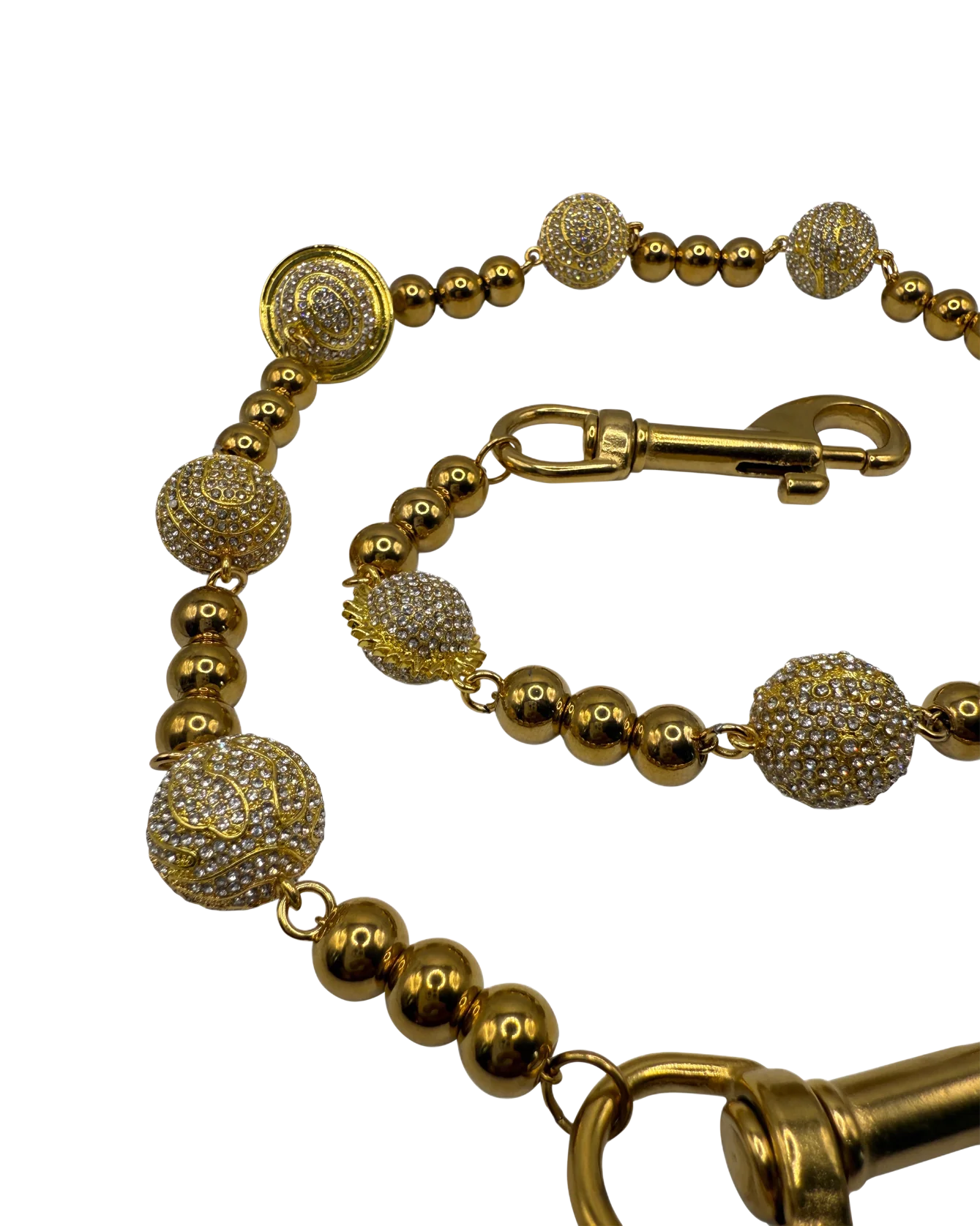 Gold Skull Wallet Chain - No Stones - Image 2