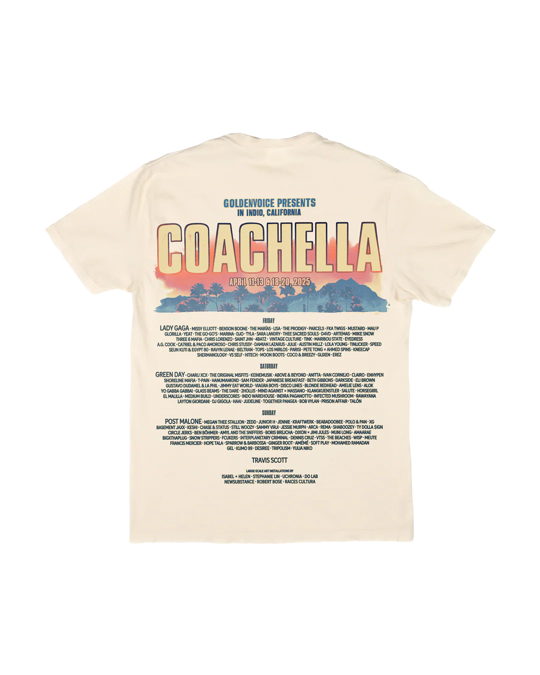 Golden Hour 2025 Lineup Tee - Image 3