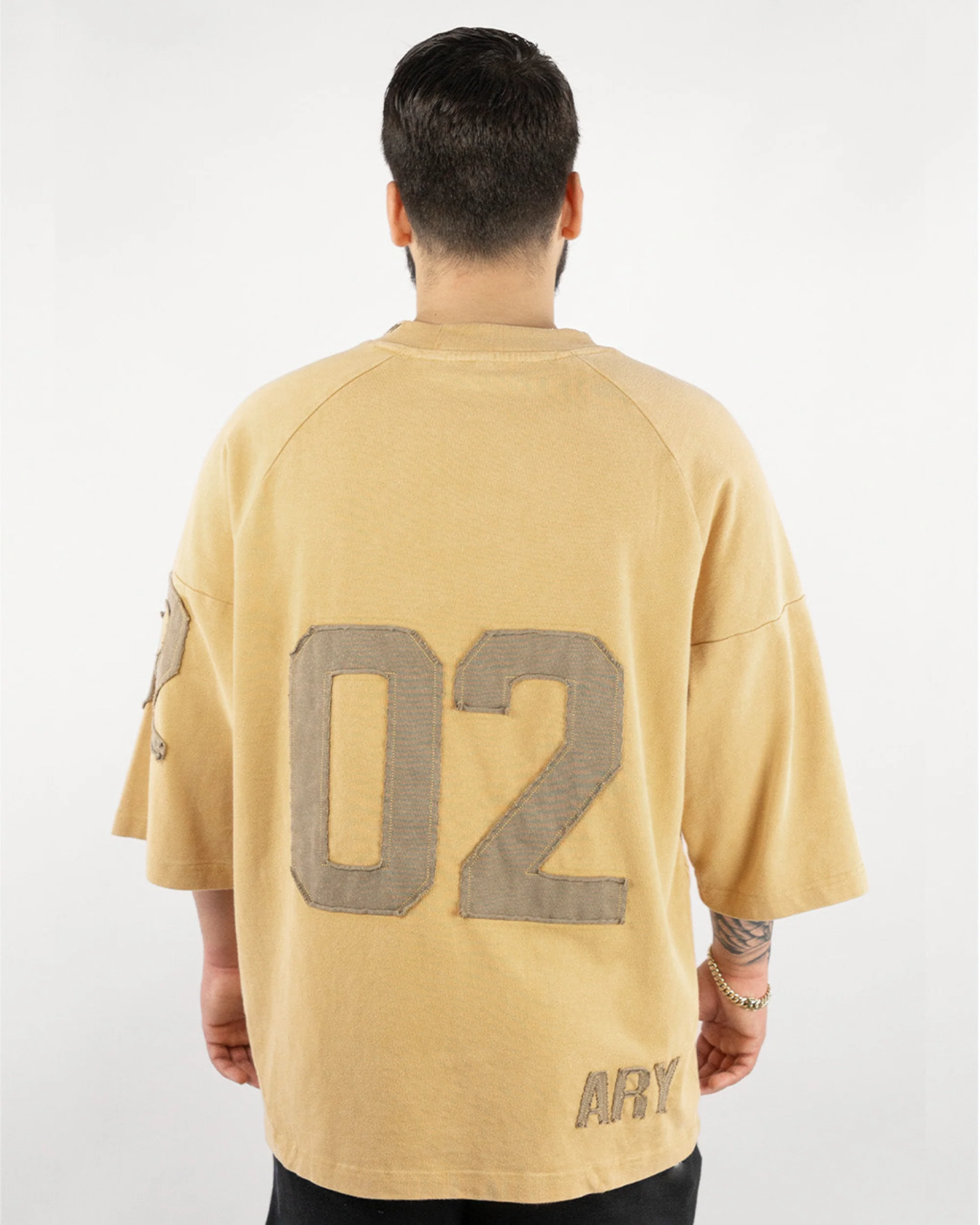"GOLDEN WHEAT" PANELED OVERSIZED JERSEY - Image 4
