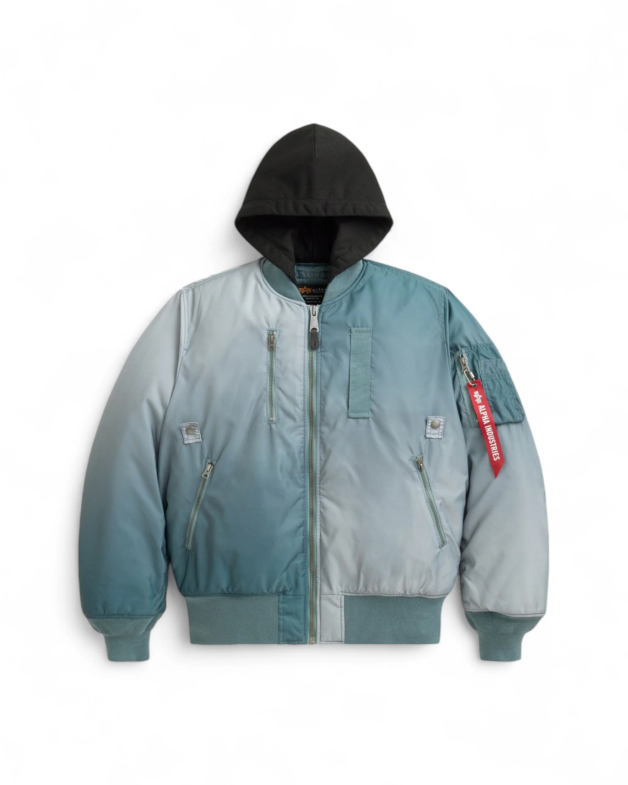 GRADIENT WASHED FLIGHT JACKET