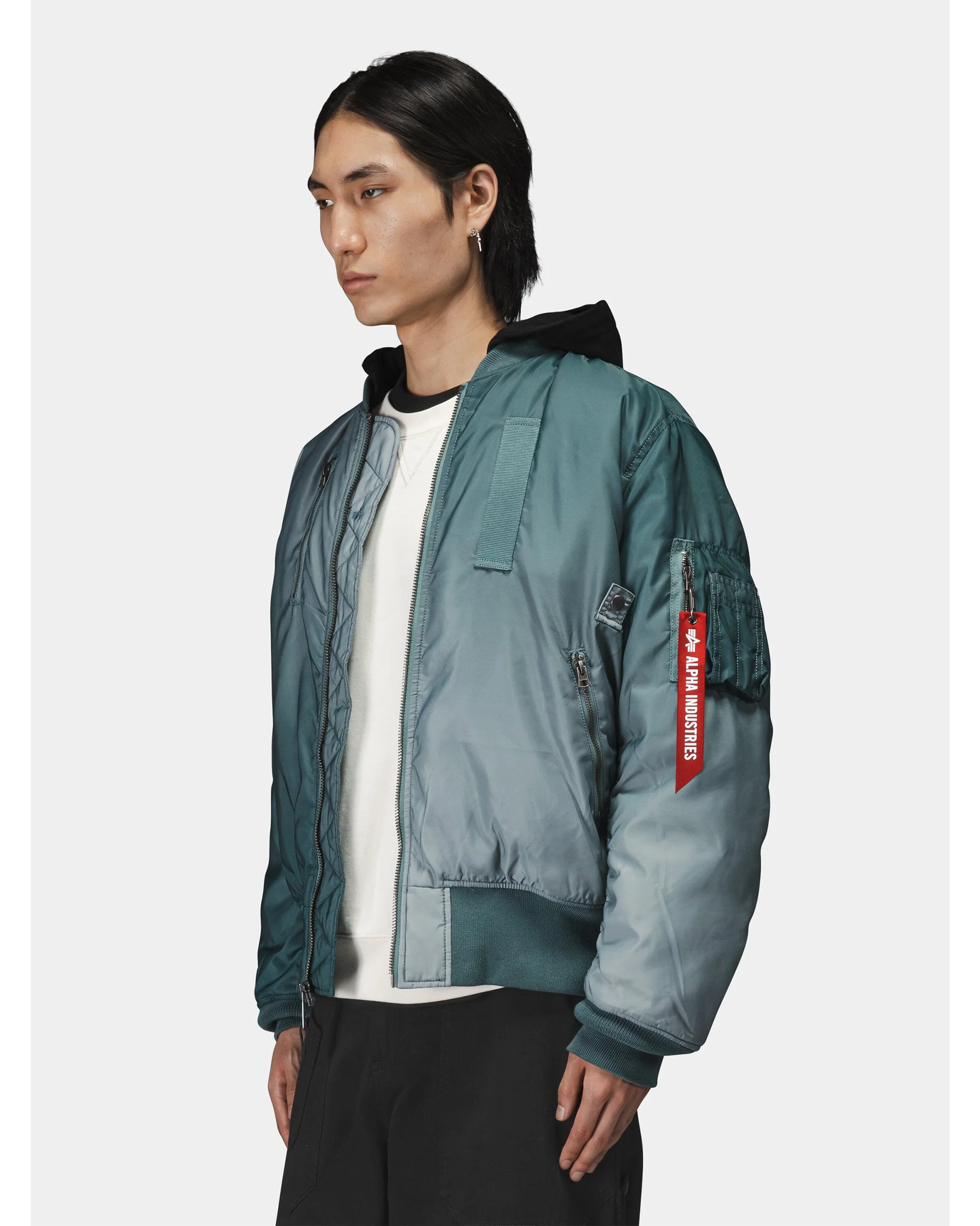 GRADIENT WASHED FLIGHT JACKET - Image 5