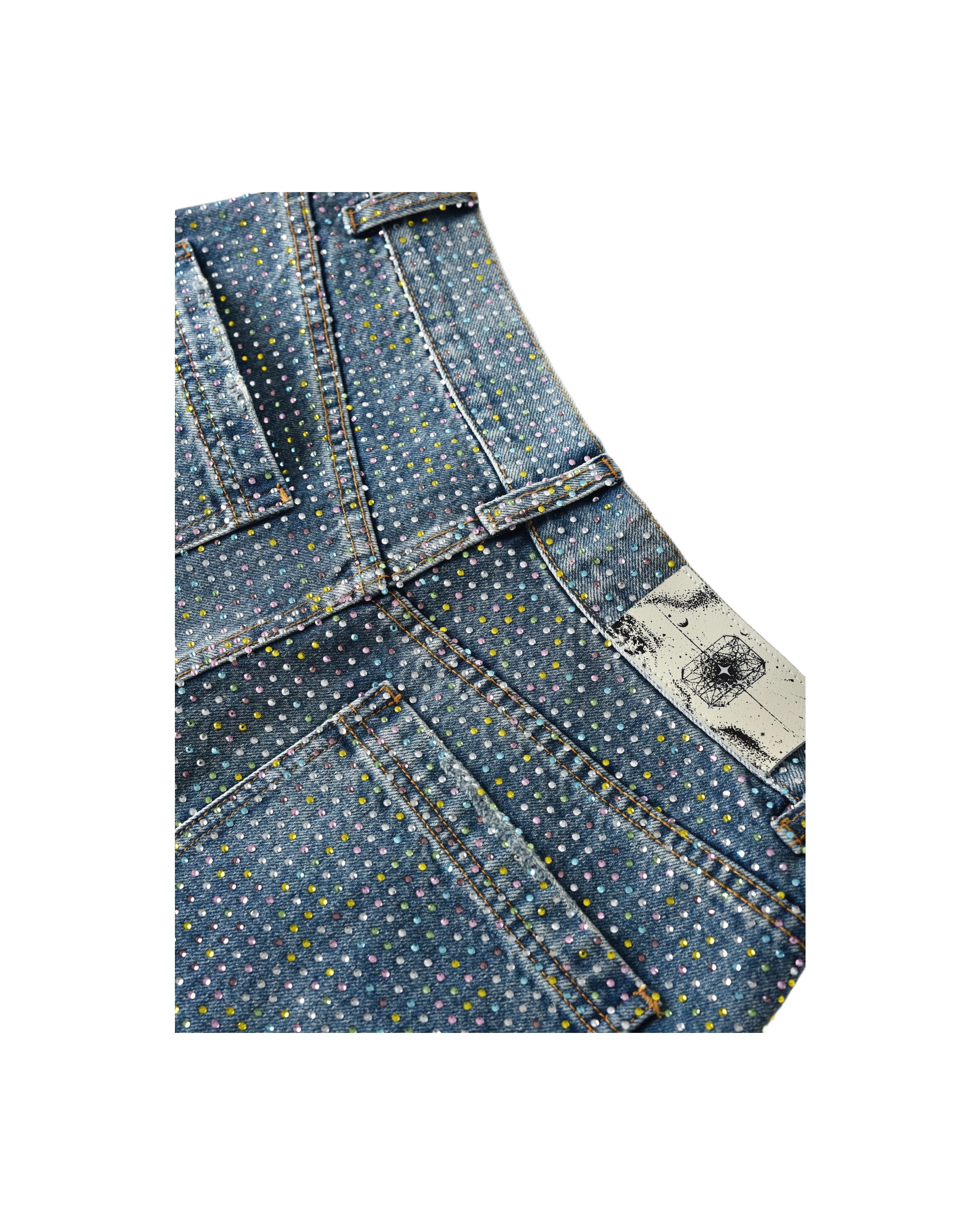 Graffiti Logo Diamond Denim - Image 4