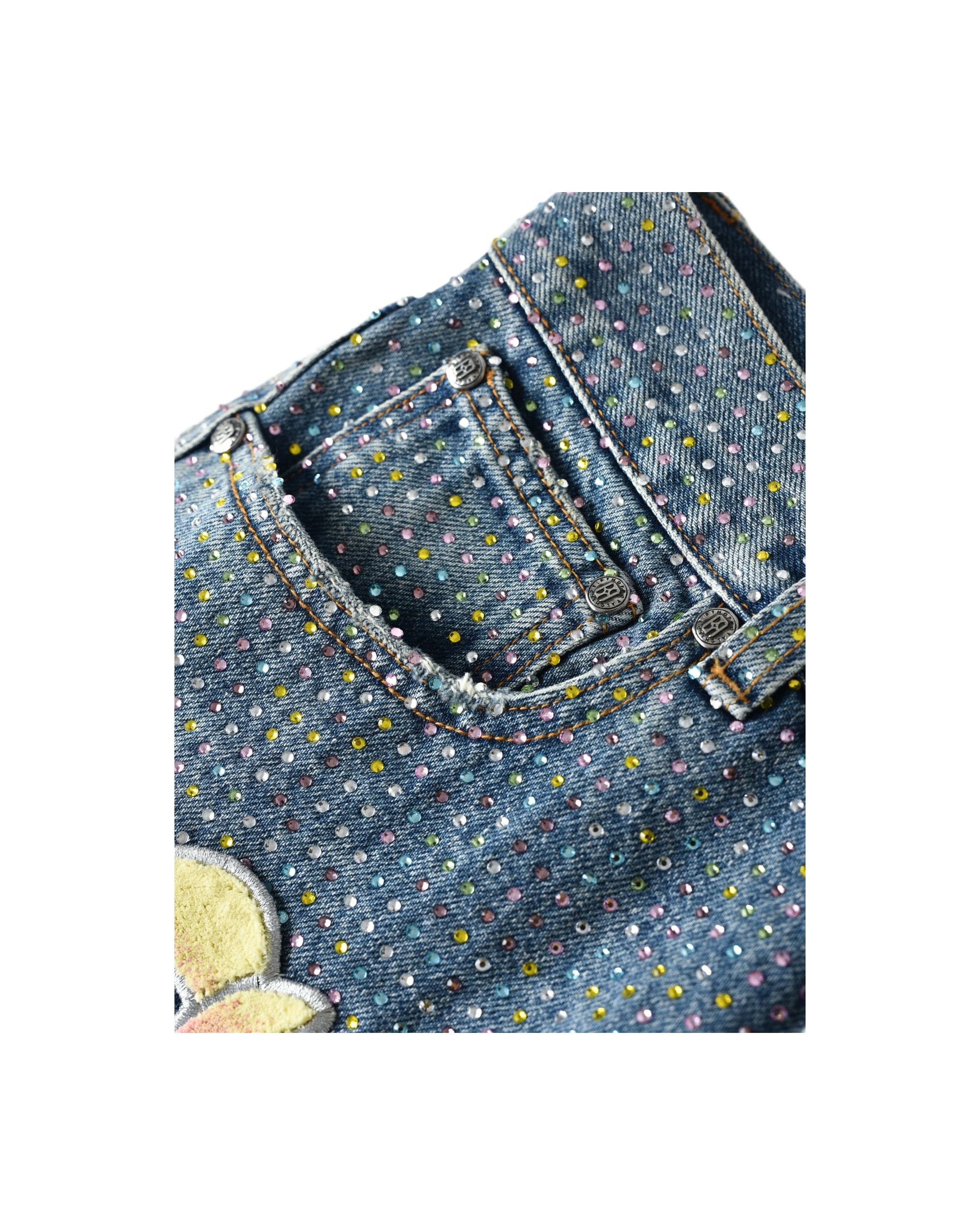 Graffiti Logo Diamond Denim - Image 5