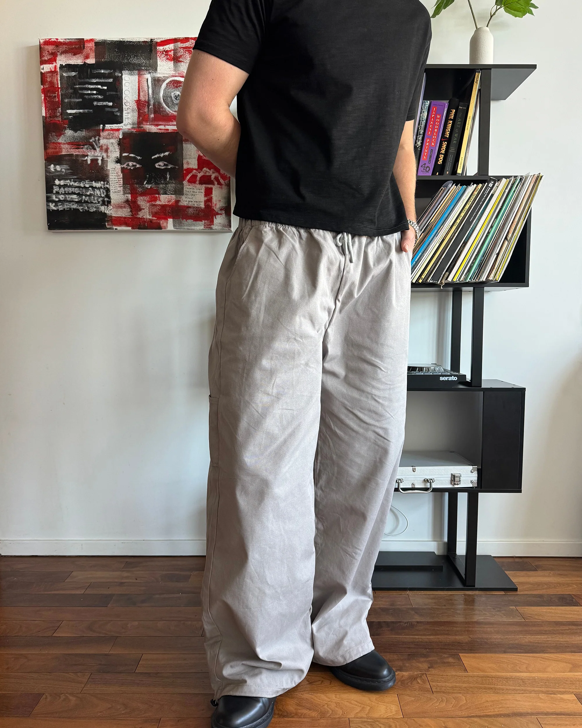 Gray Canvas Pants - Image 3