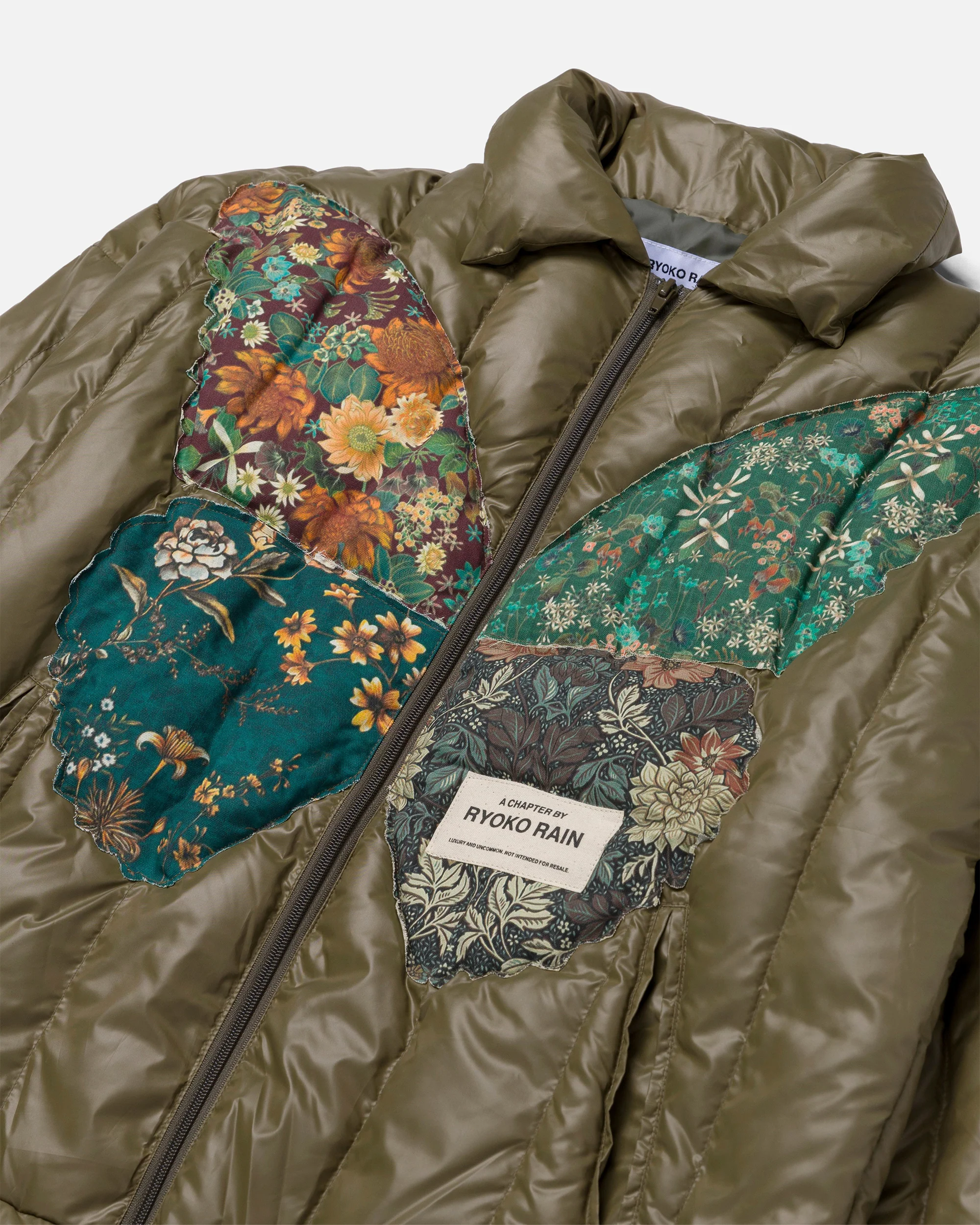 GREEN BUTTERFLY PUFFER JACKET - Image 4