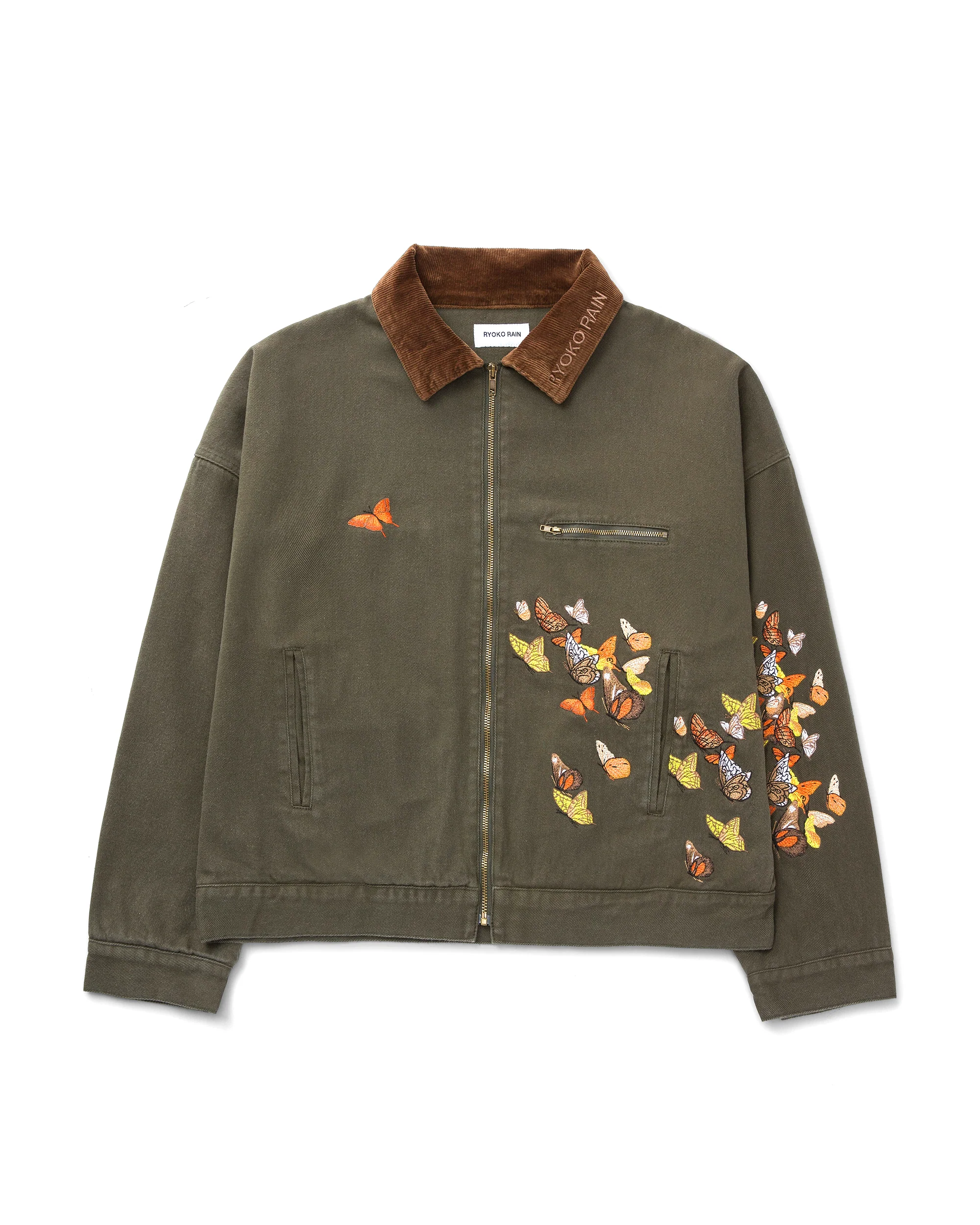GREEN BUTTERFLY WORK JACKET