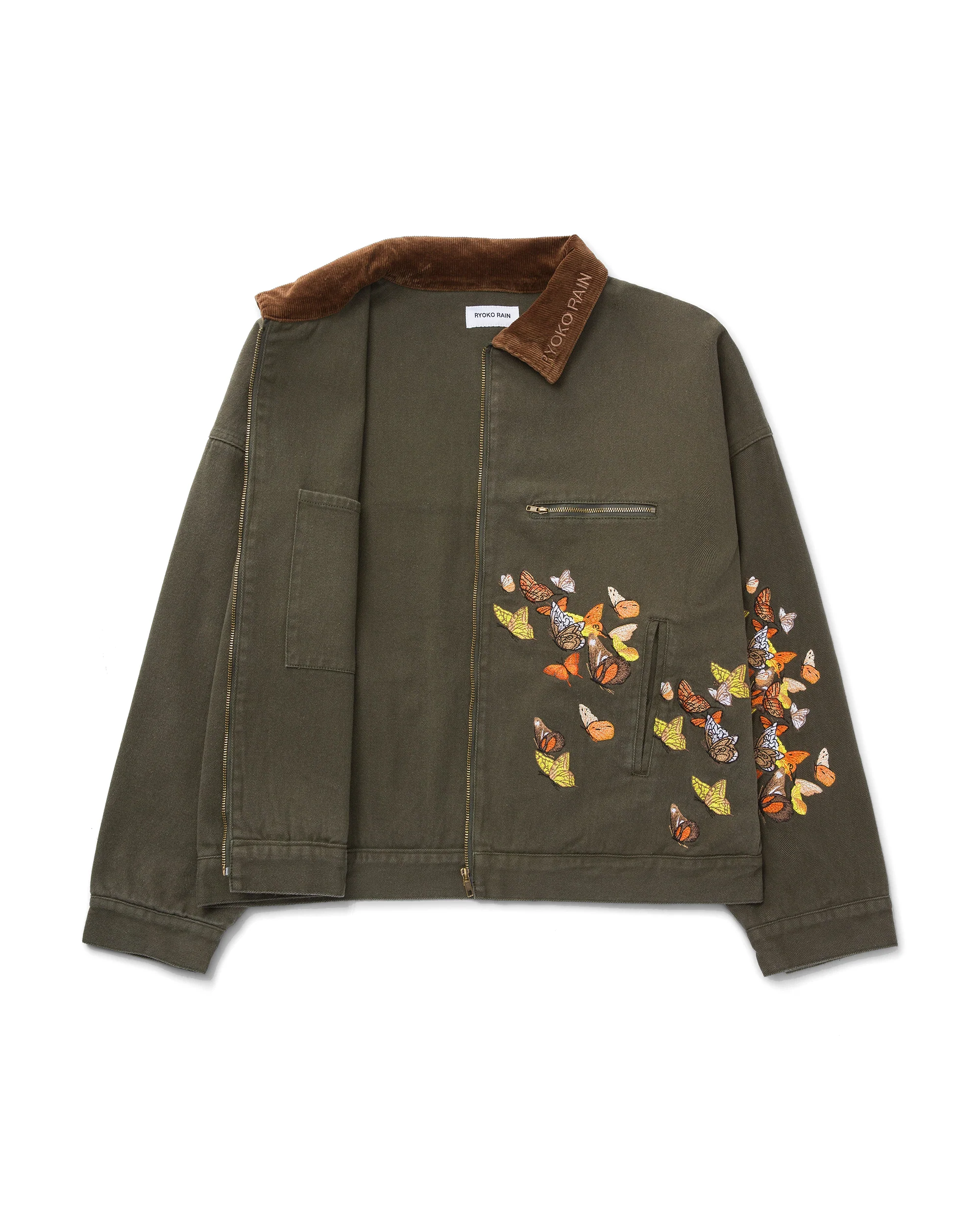 GREEN BUTTERFLY WORK JACKET - Image 3