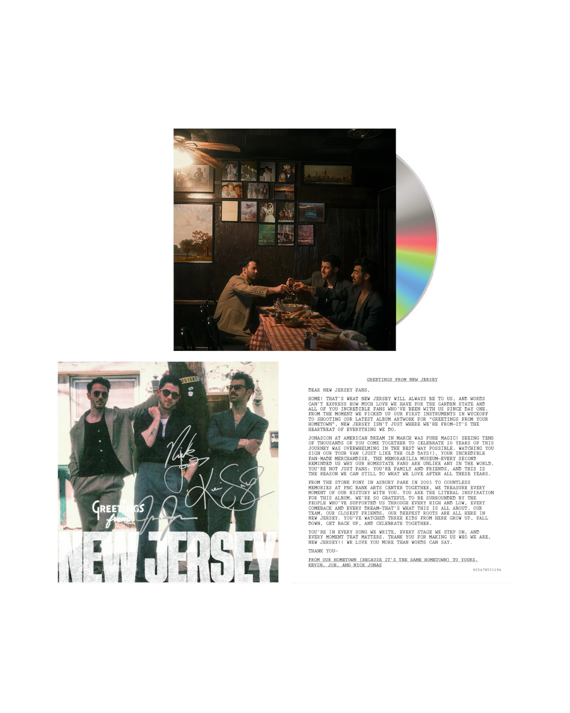 Greetings From Your Hometown Signed CD - New Jersey
