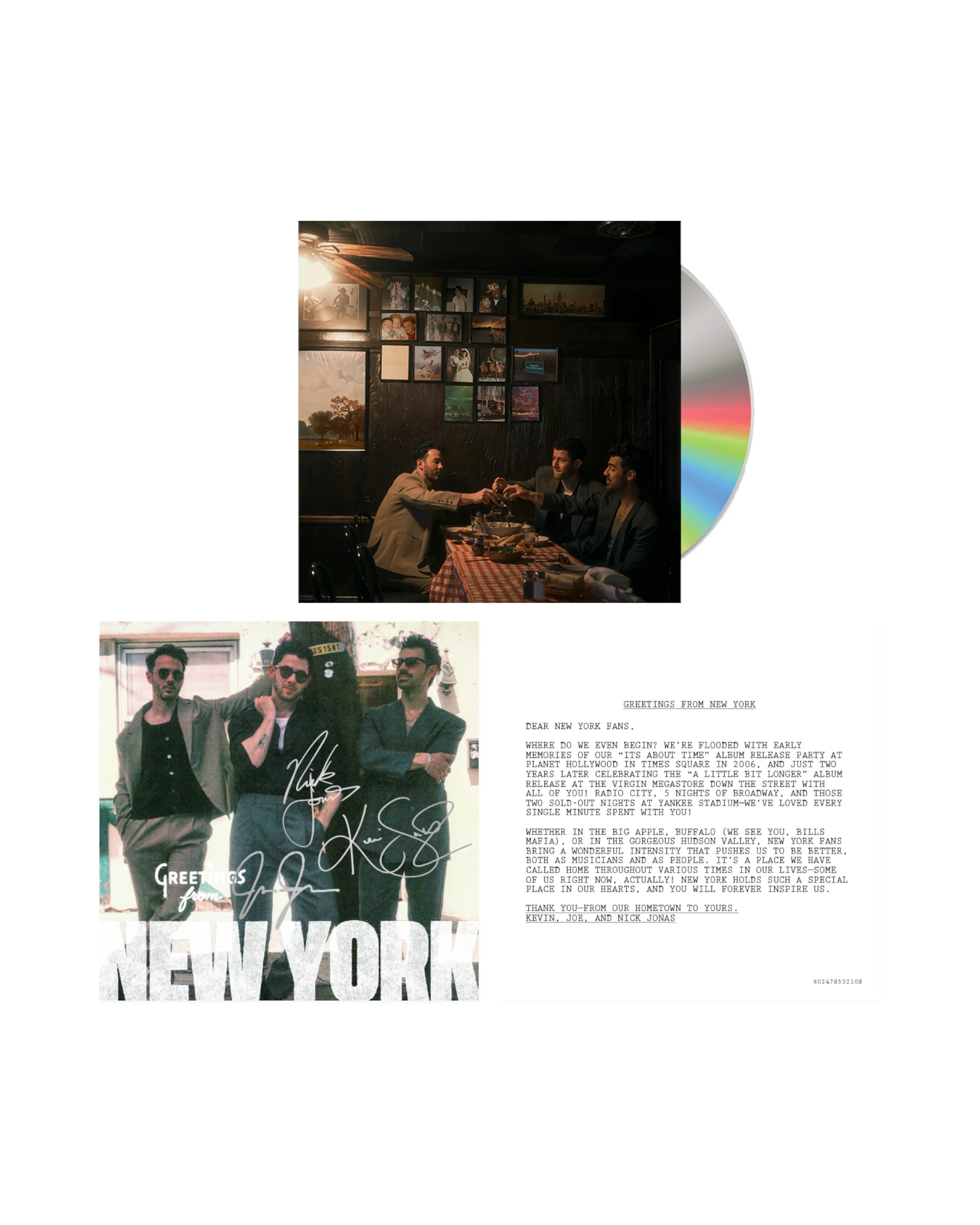 Greetings From Your Hometown Signed CD - New York