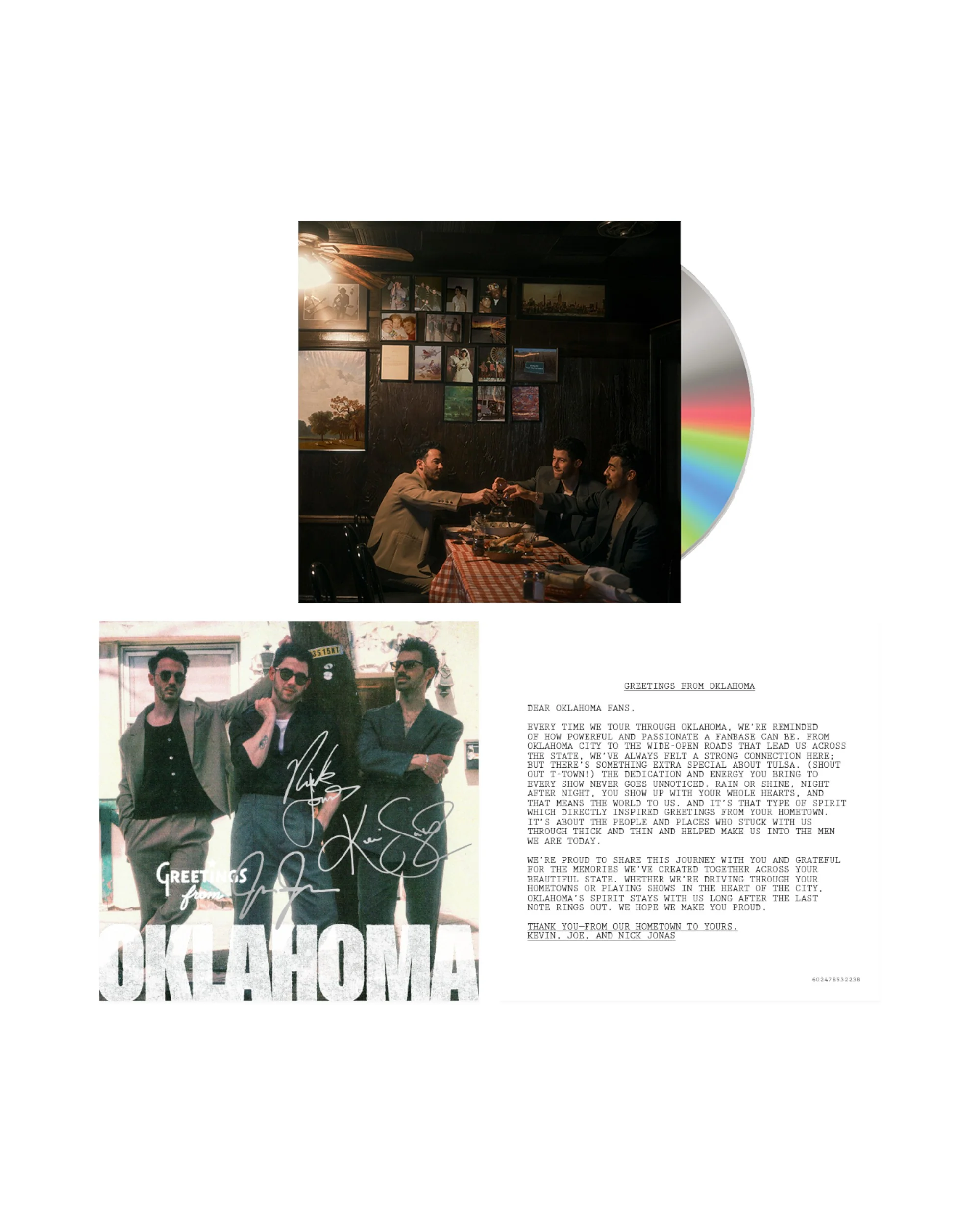 Greetings From Your Hometown Signed CD - Oklahoma