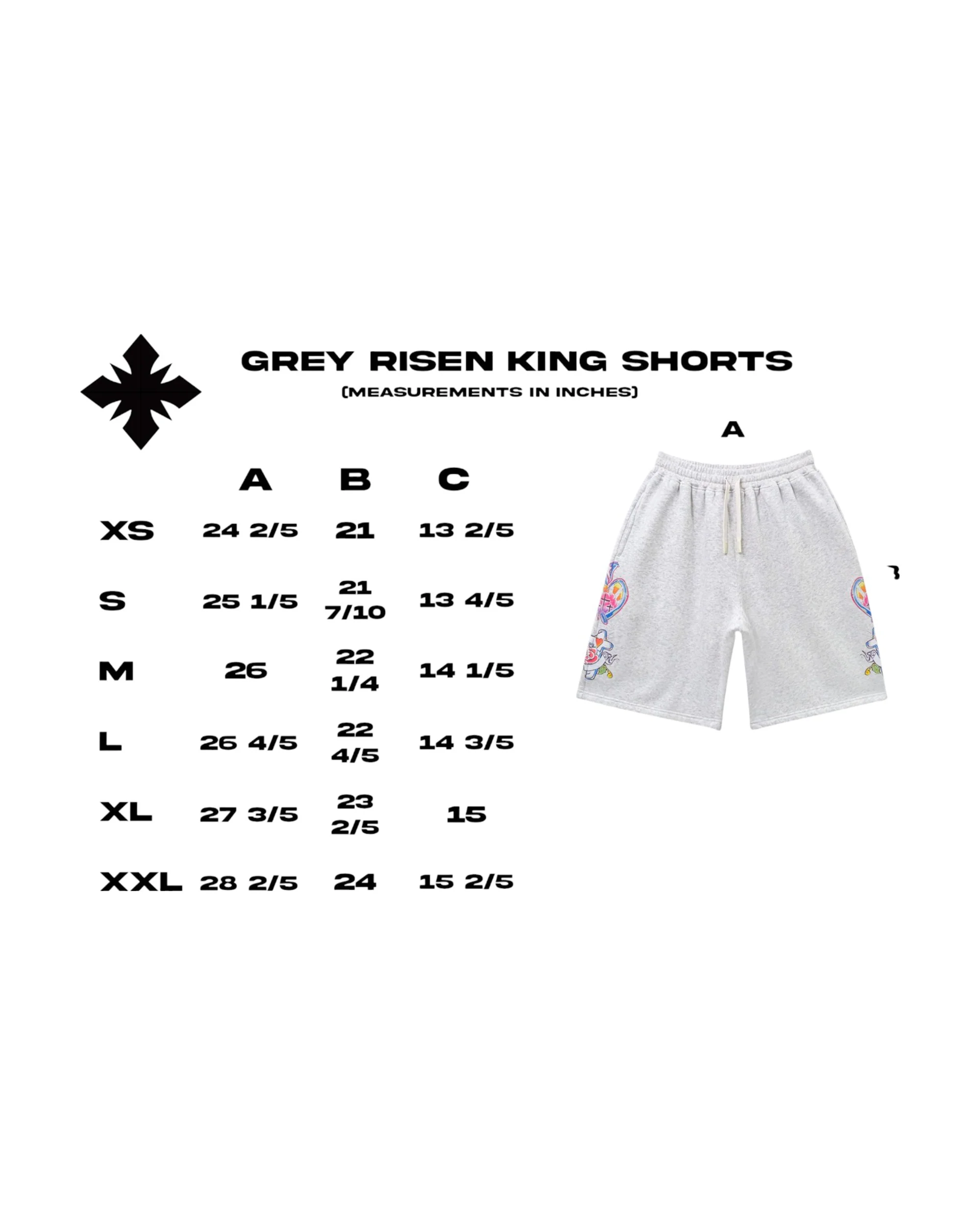 Grey Risen King Shorts - Image 3