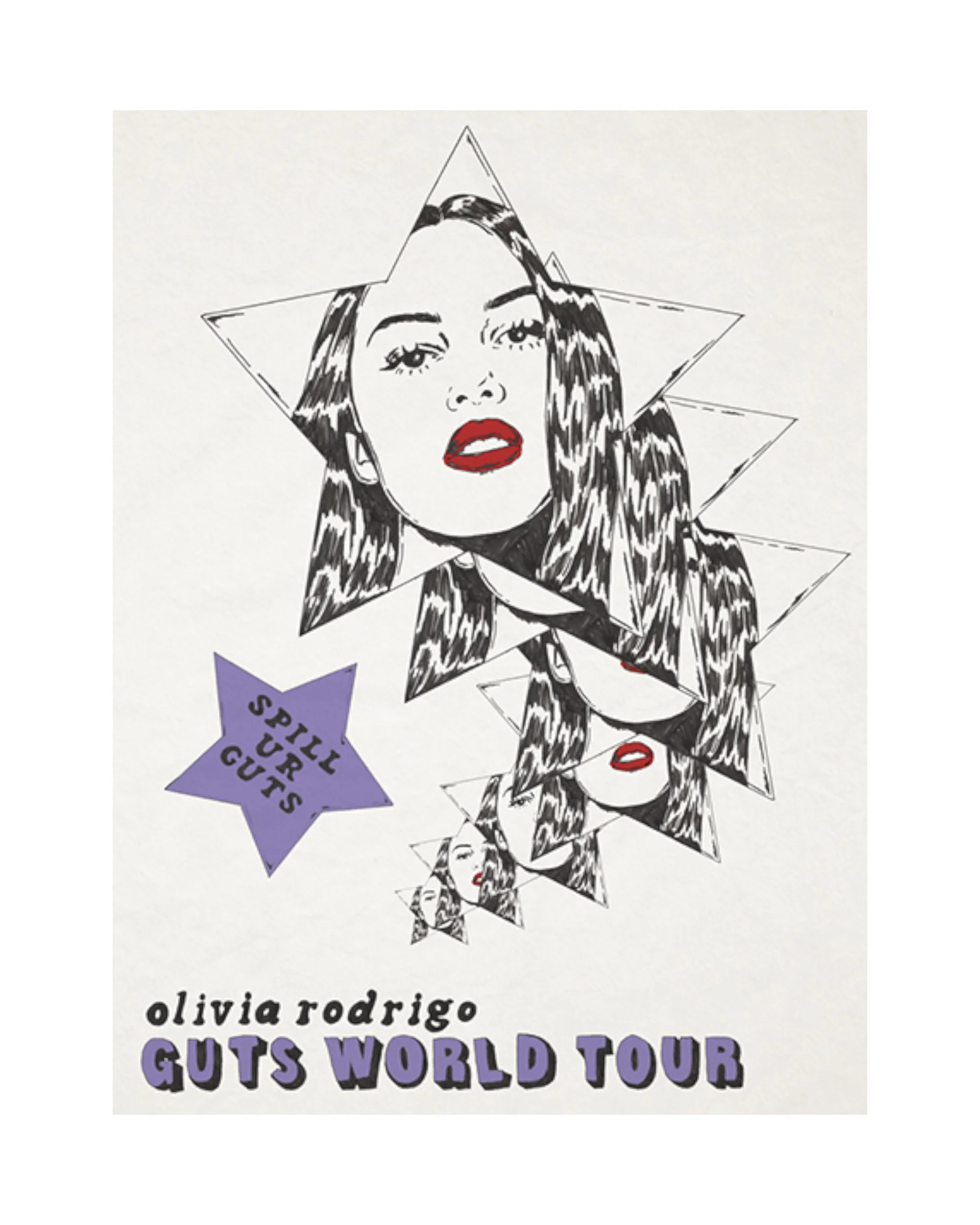 GUTS world tour purple star poster