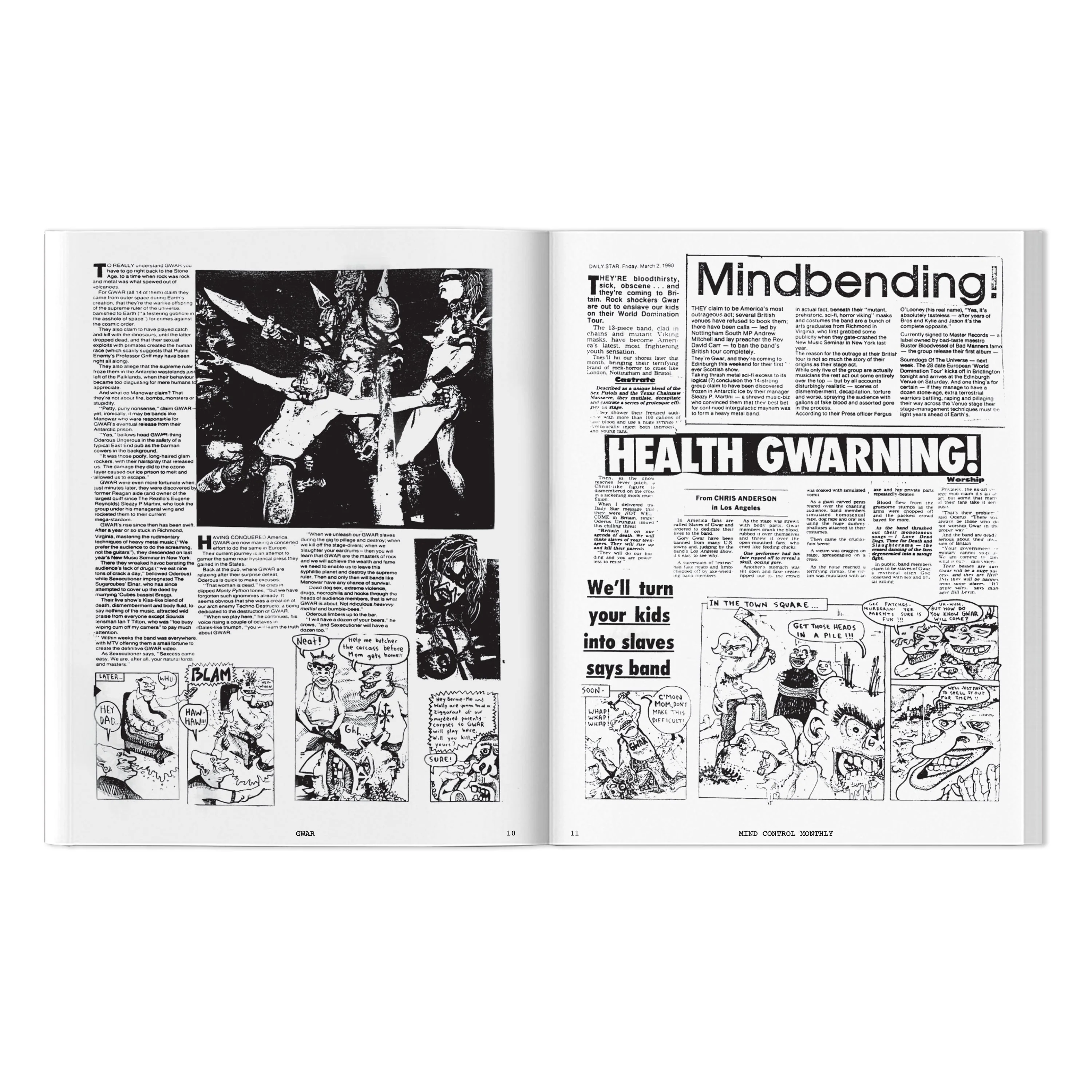 GWAR X BEYOND THE STREETS "Mind Control Monthly " Book - Image 11