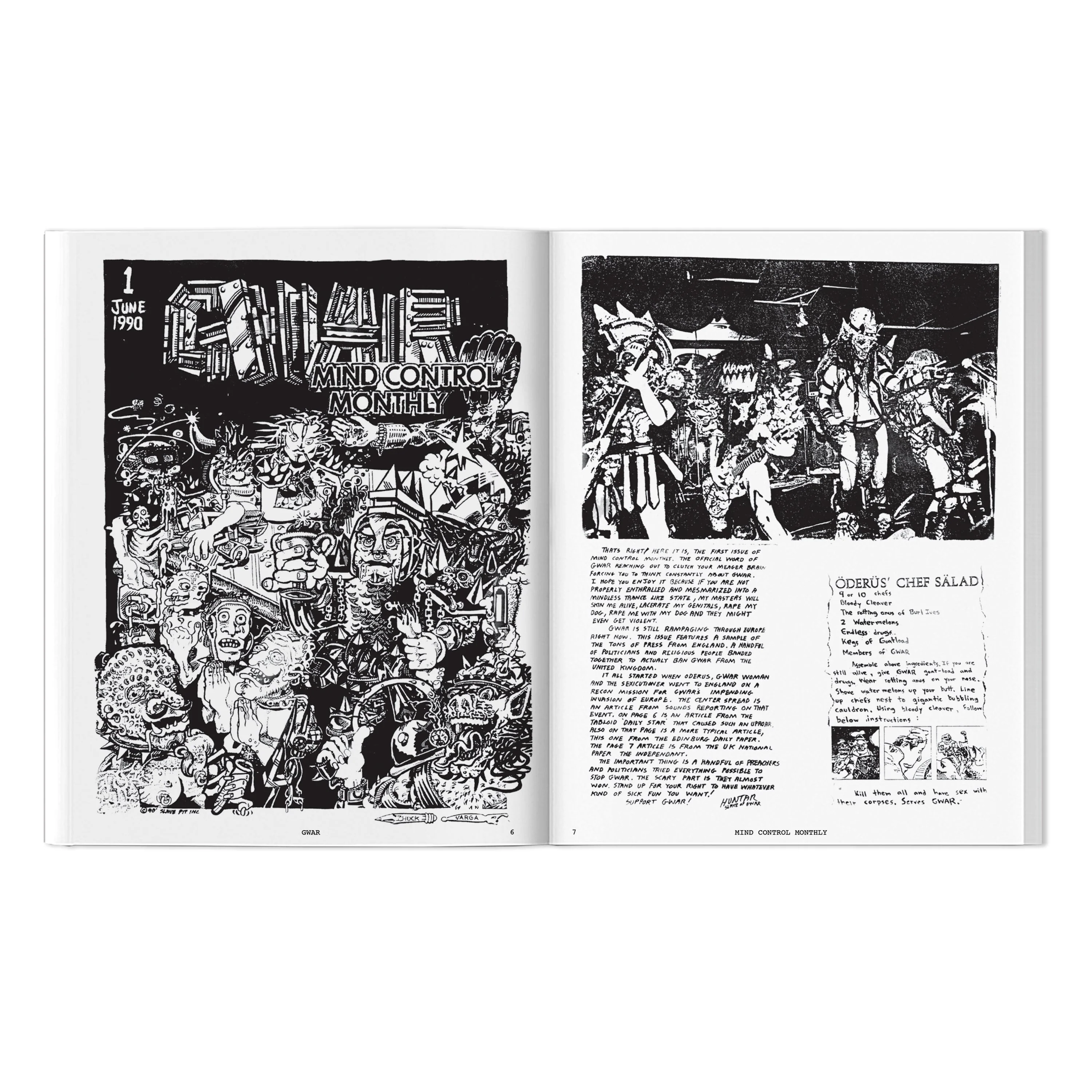 GWAR X BEYOND THE STREETS "Mind Control Monthly " Book - Image 8