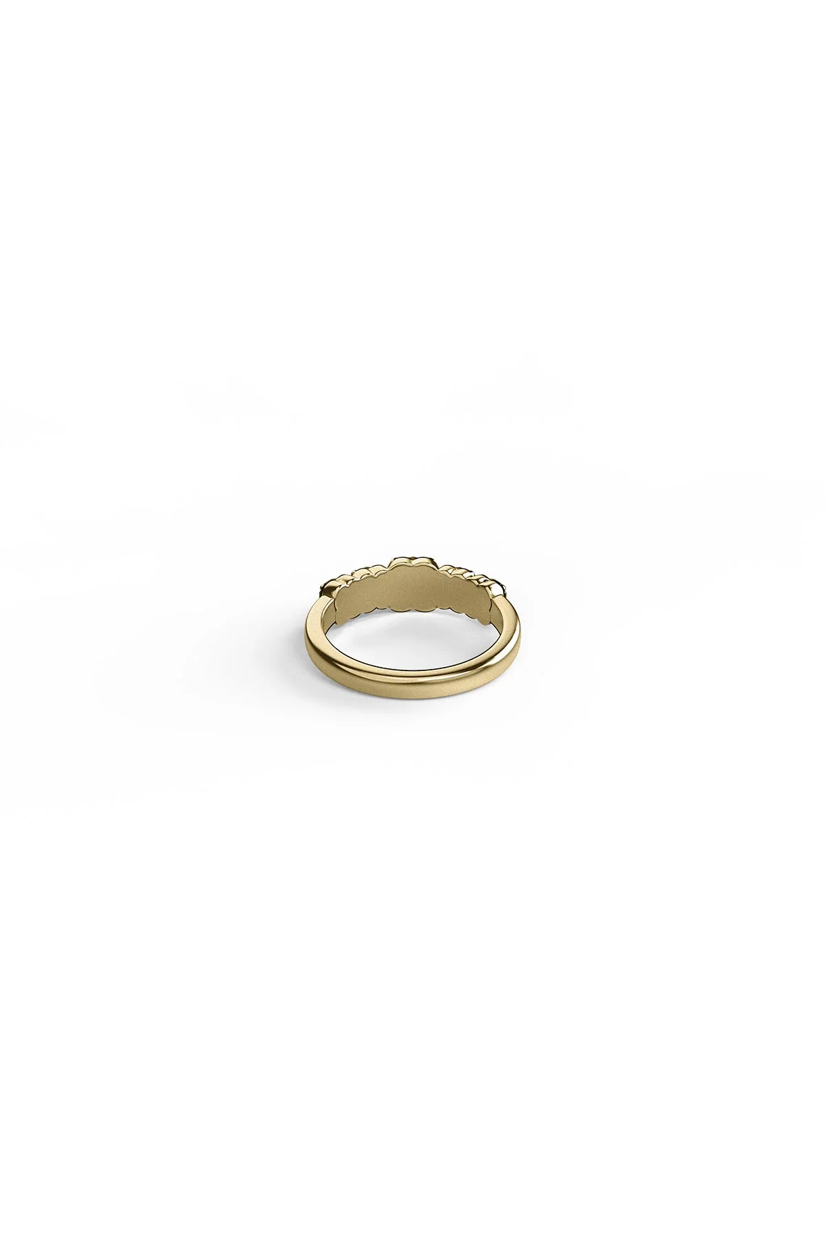 HALO CLUSTER RING ONYX - GOLD PLATED - Image 9