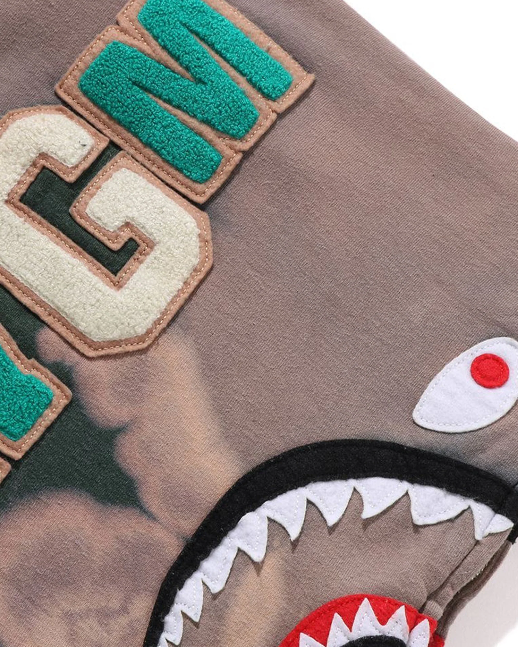HAND DYE SHARK FULL ZIP HOODIE MENS - Image 10